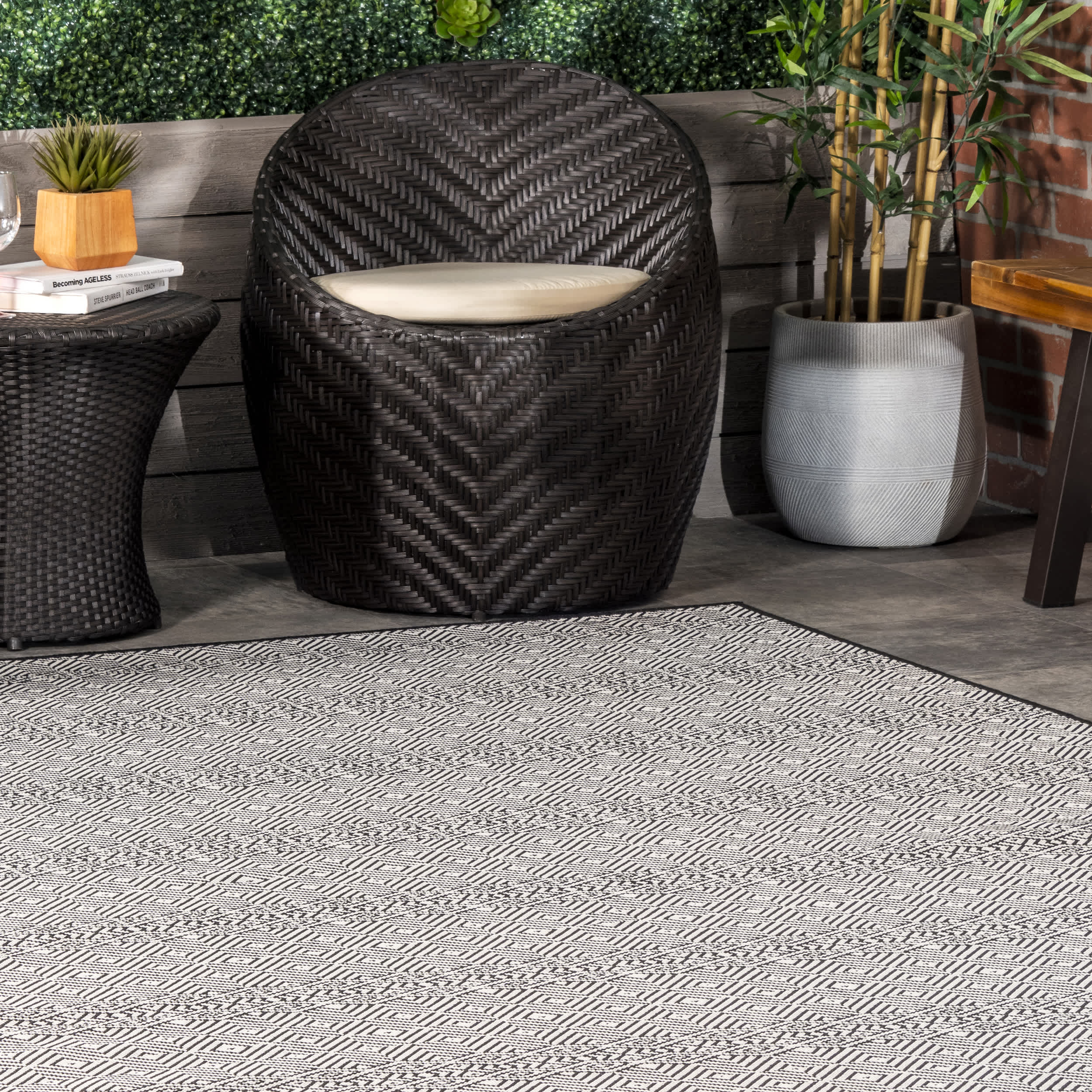 Paloma Abstract Geometric Indoor/Outdoor Area Rug - Image 9