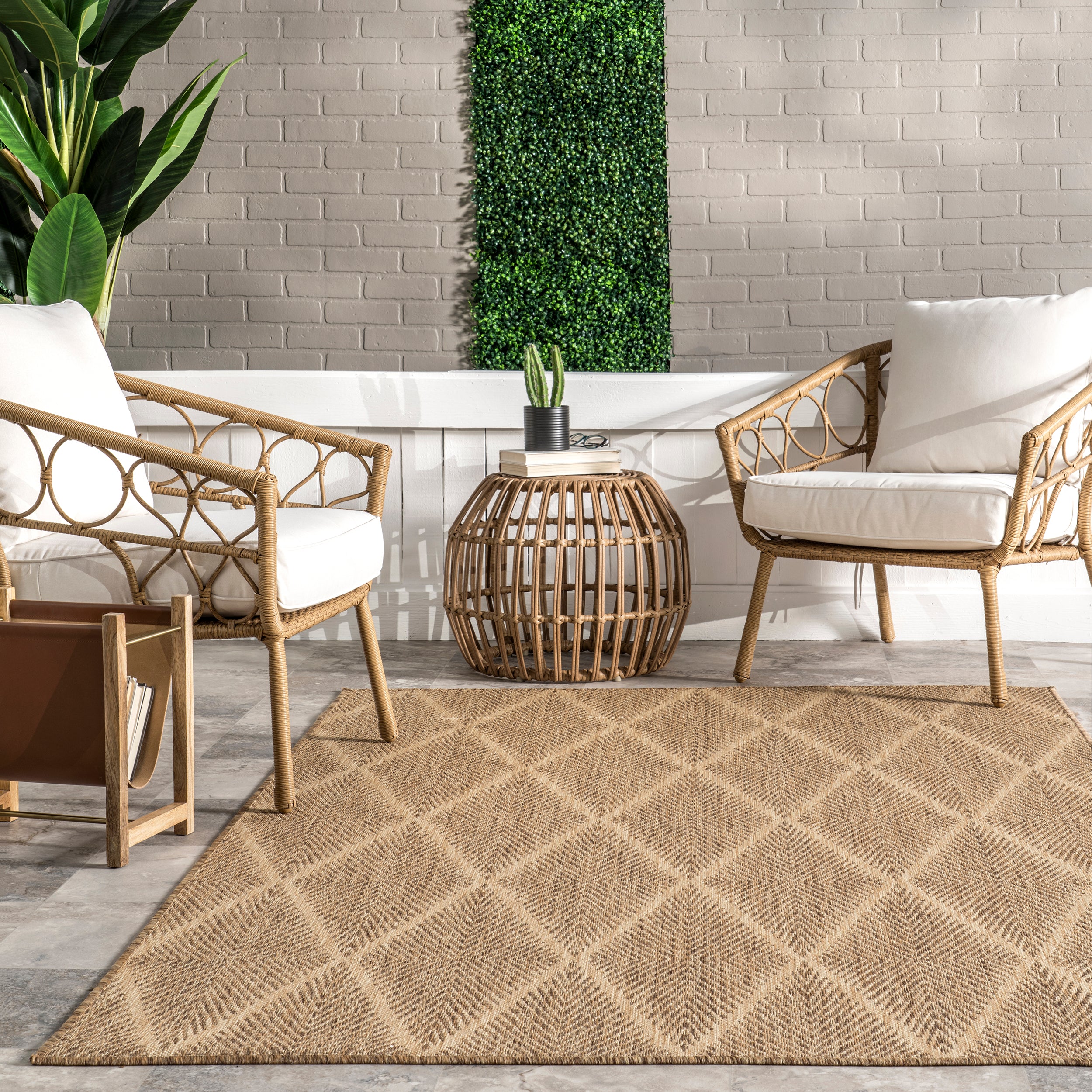 Shona Moroccan Lattice Indoor/Outdoor Area Rug - Image 8