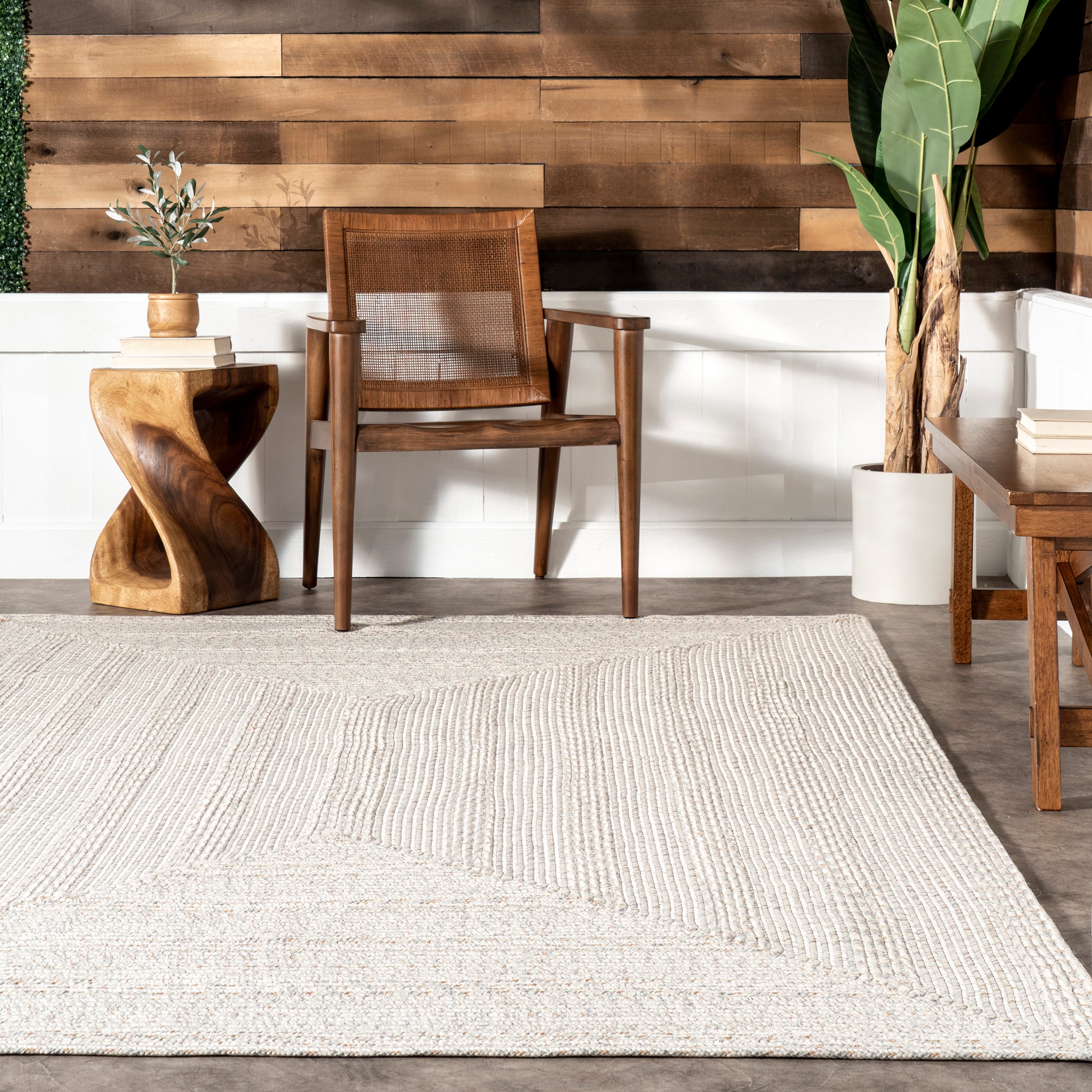 Rowan Braided Texture Indoor/Outdoor Area Rug - Image 8