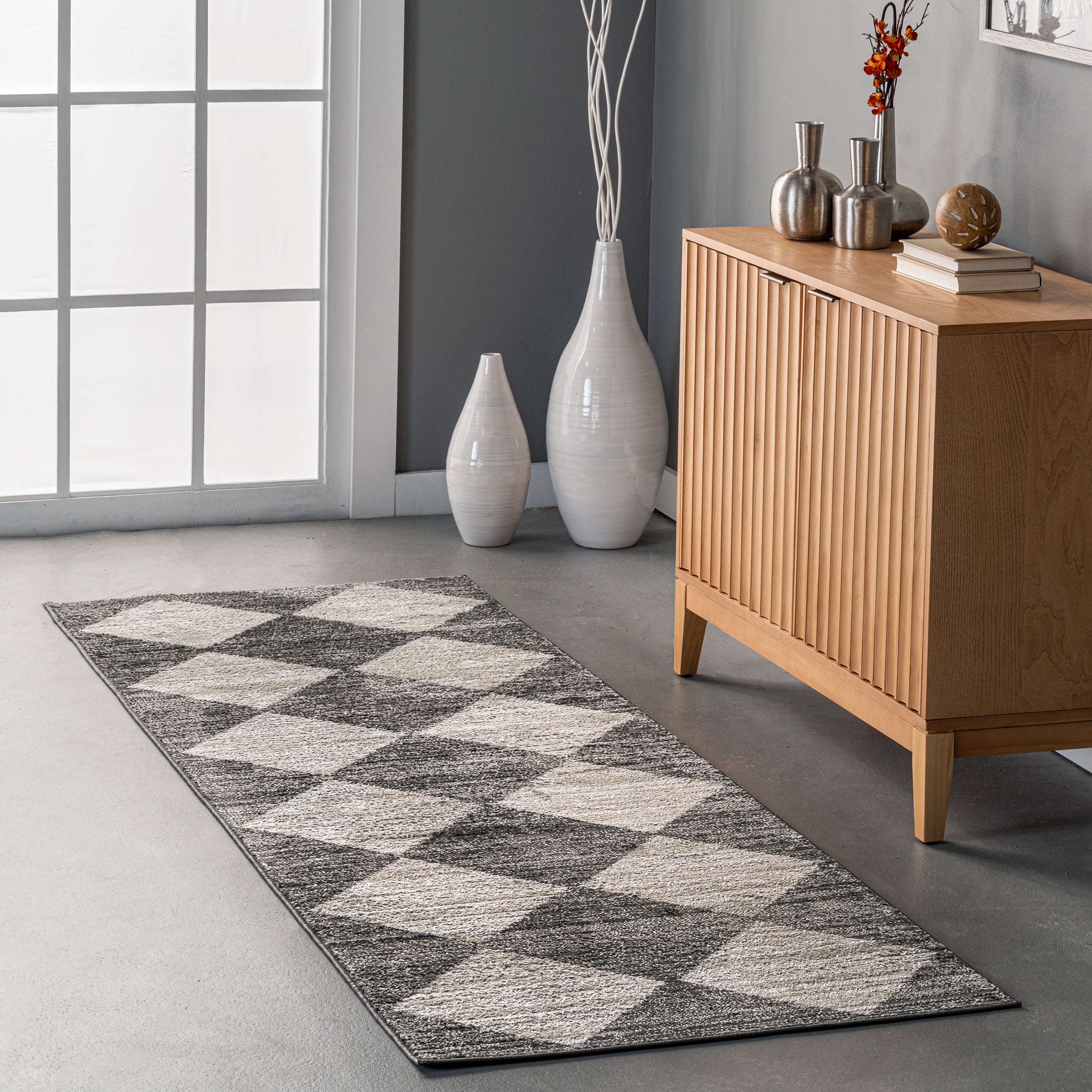 Gianna Contemporary Geometric Checker Tile Area Rug - Image 10