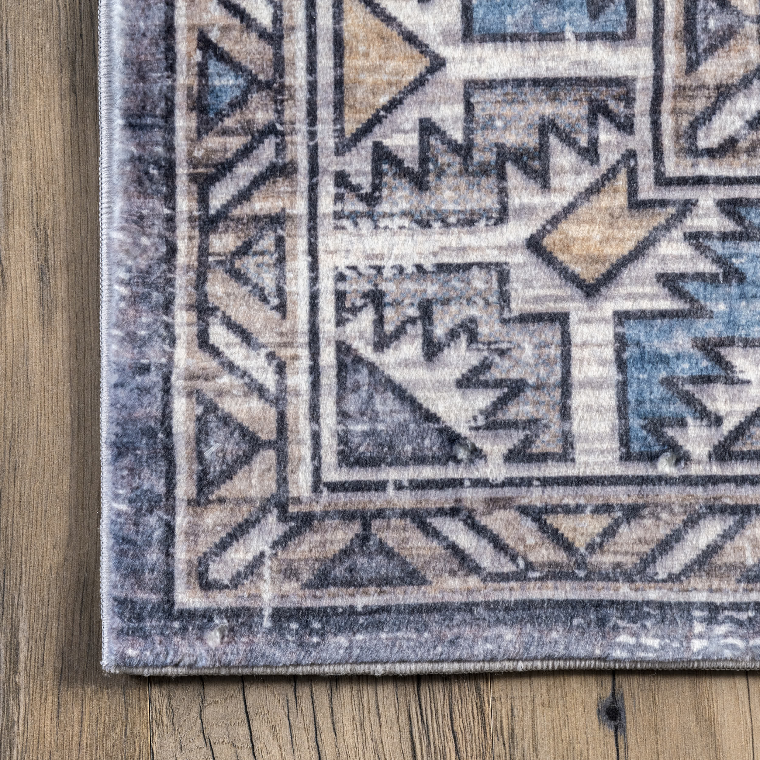 Bordered Aztec Area Rug - Image 5