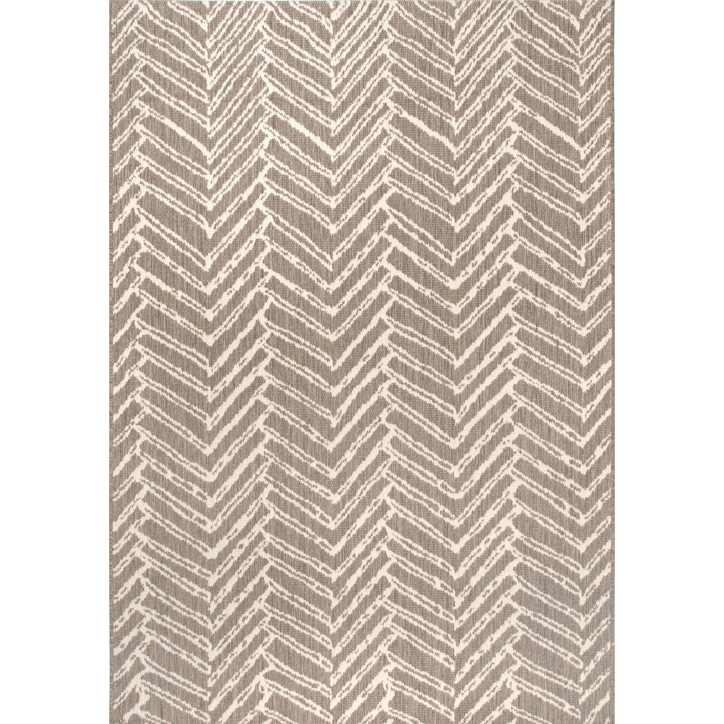 Macklin Herringbone Indoor/Outdoor Area Rug
