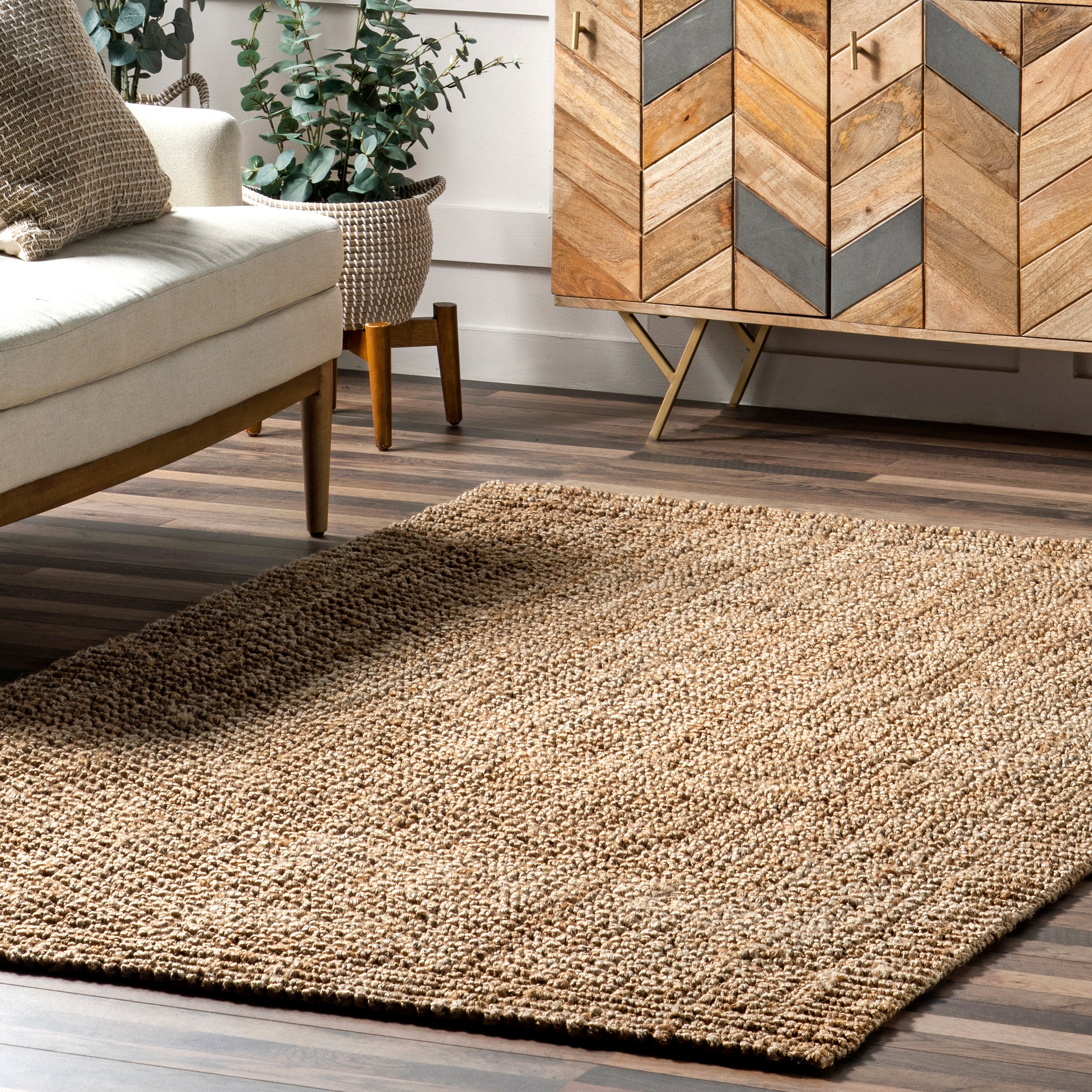 Hanne Casual Flatweave Jute Area Rug - Image 9