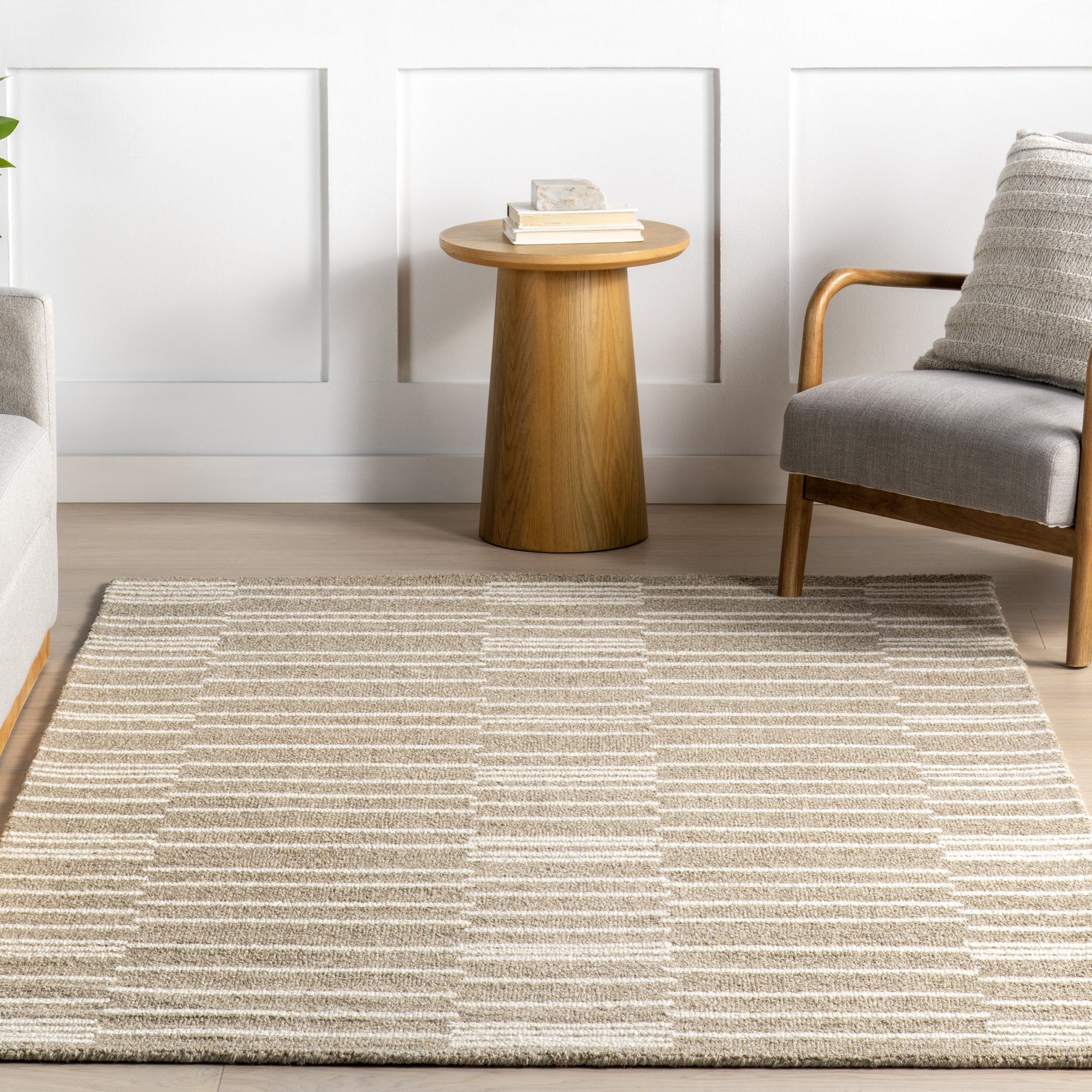 Tanaia Contemporary Striped Area Rug - Image 9