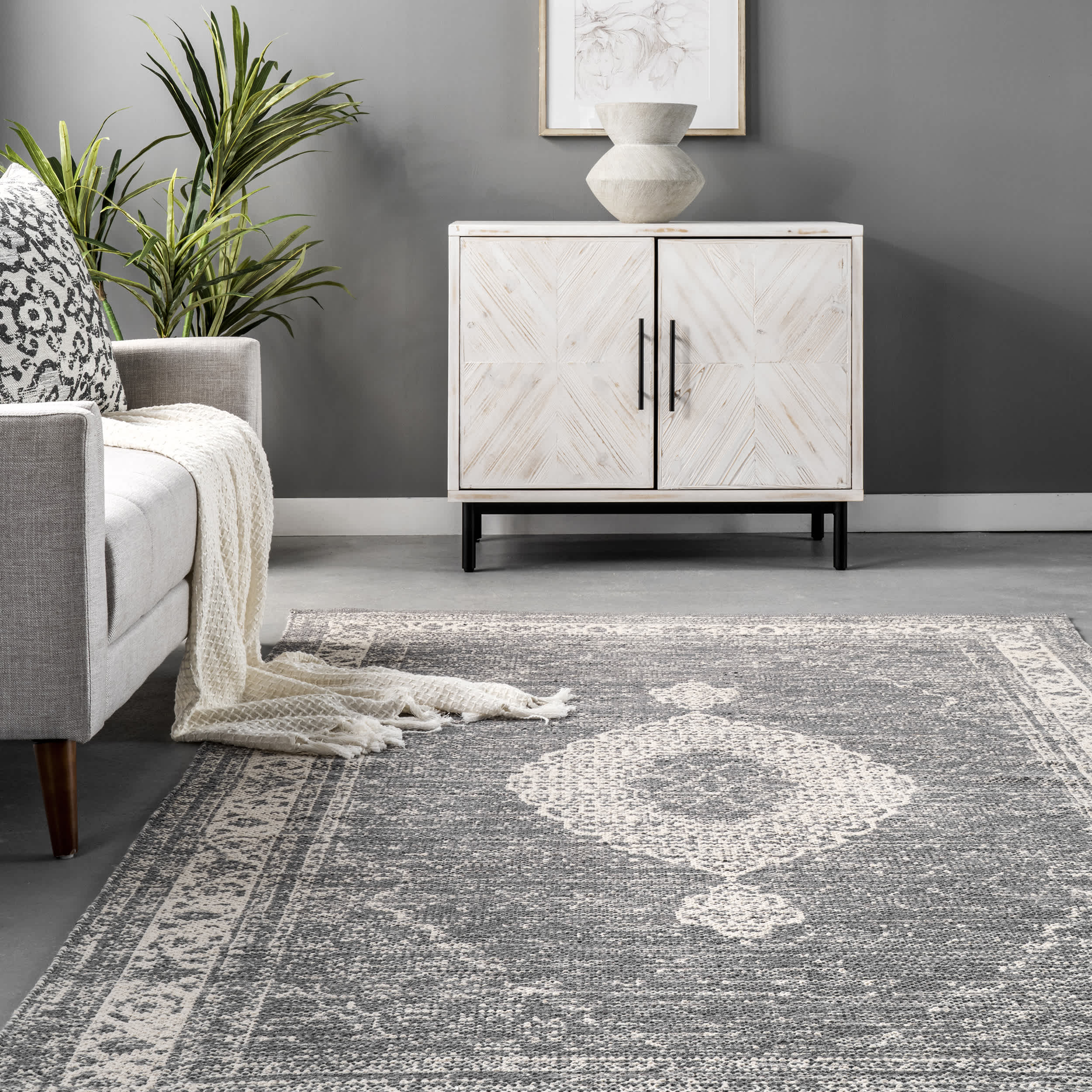 Ronnie Flatweave Traditional Medallion Area Rug - Image 8