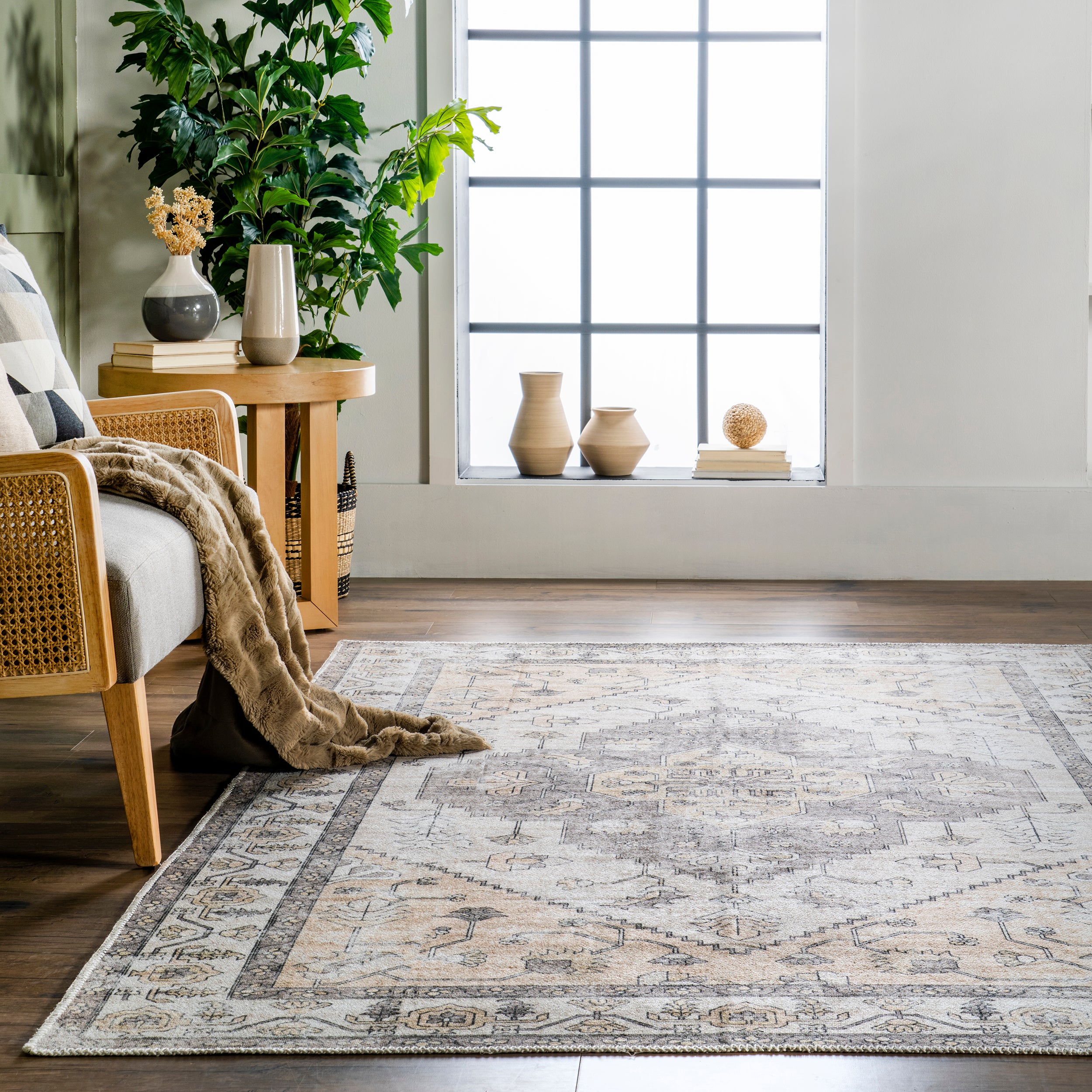 Autumn Vintage Machine Washable Area Rug - Image 8