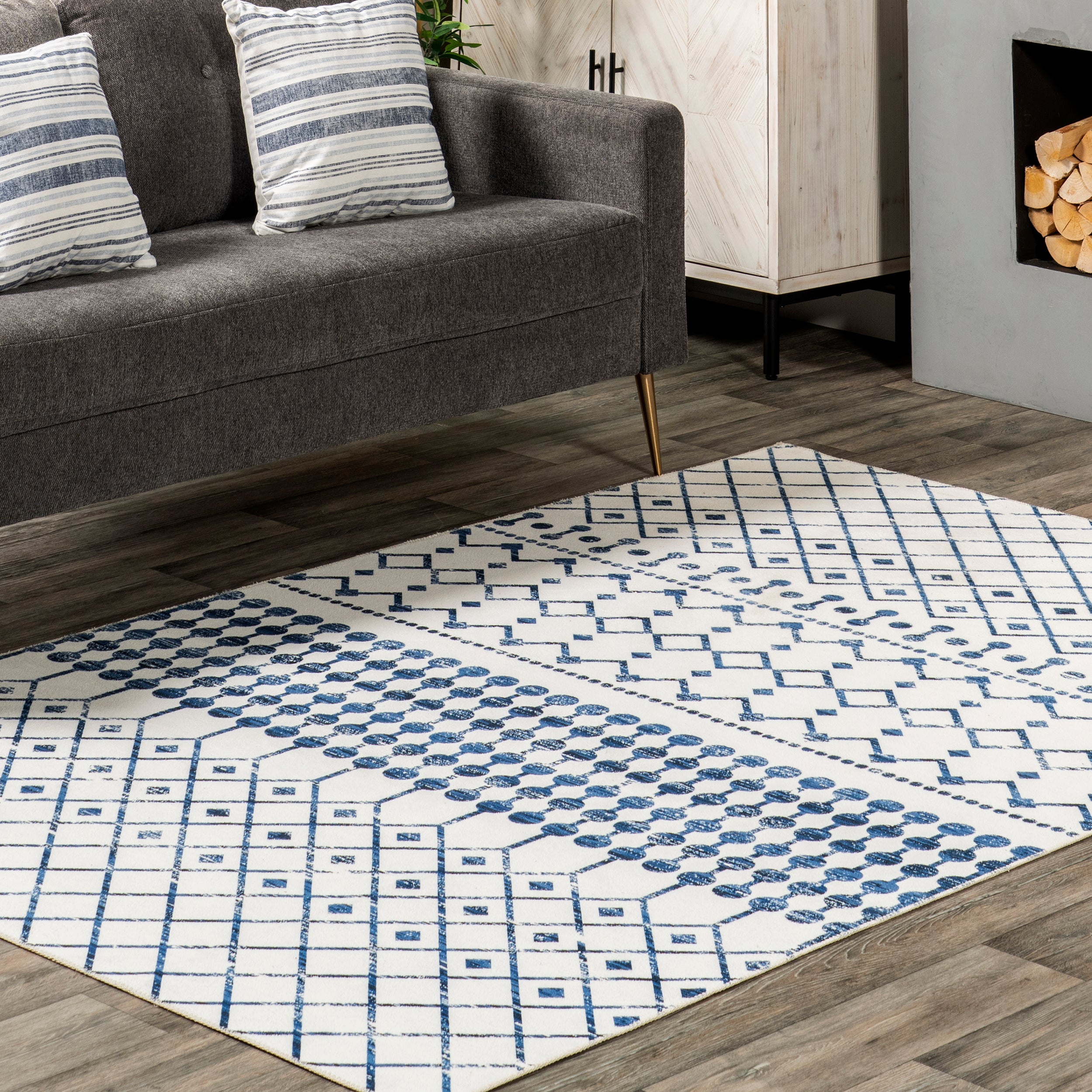 Moroccan Blythe Machine Washable Area Rug - Image 21