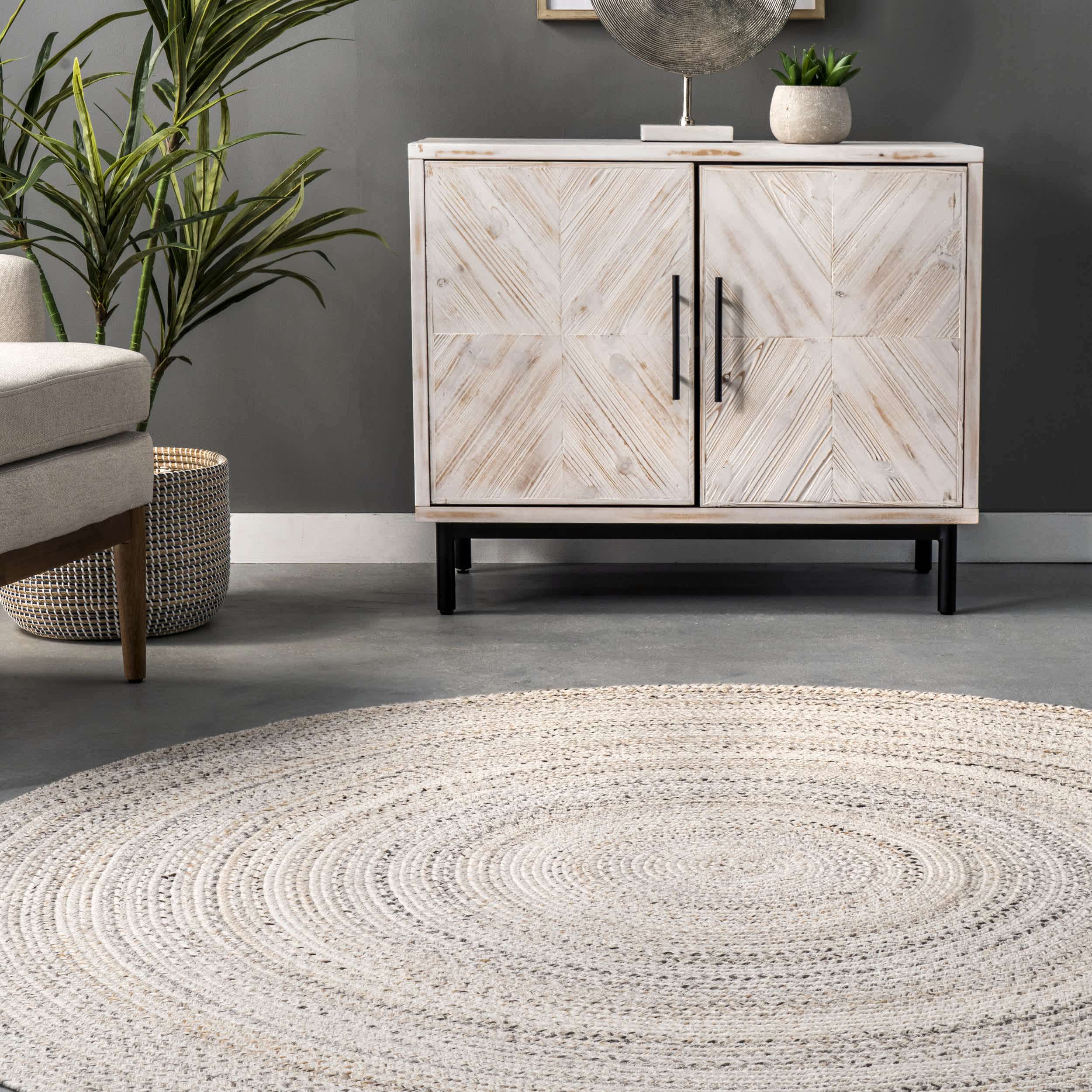 Kyla Handmade Braided Farmhouse Round Area Rug - Image 8