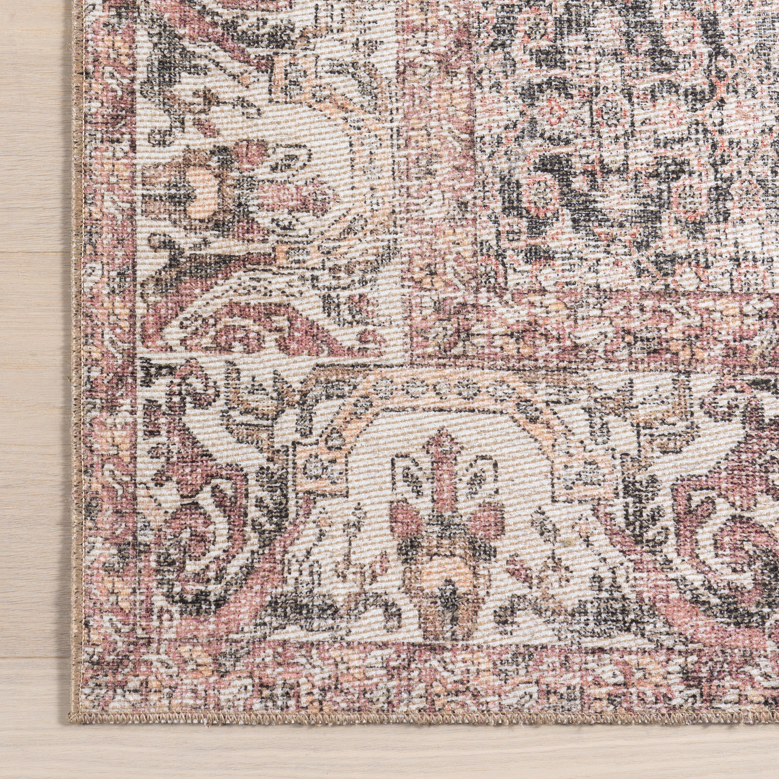 Hillstone Collection Marlowe Traditional Vintage Medallion Area Rug - Image 6