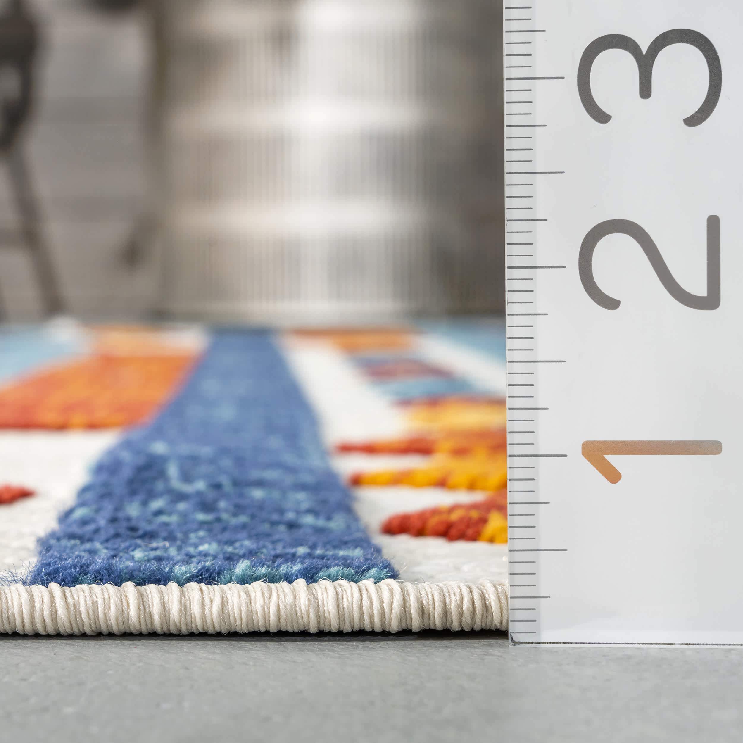Alexia Contemporary Geometric Indoor/Outdoor Area Rug - Image 3
