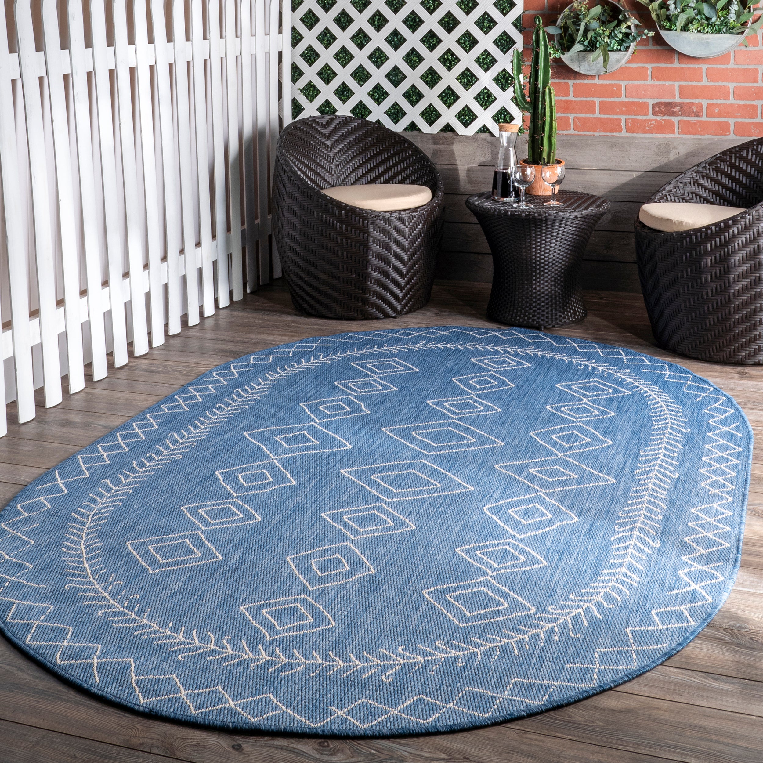 Serna Moroccan Indoor/Outdoor Area Rug - Image 21