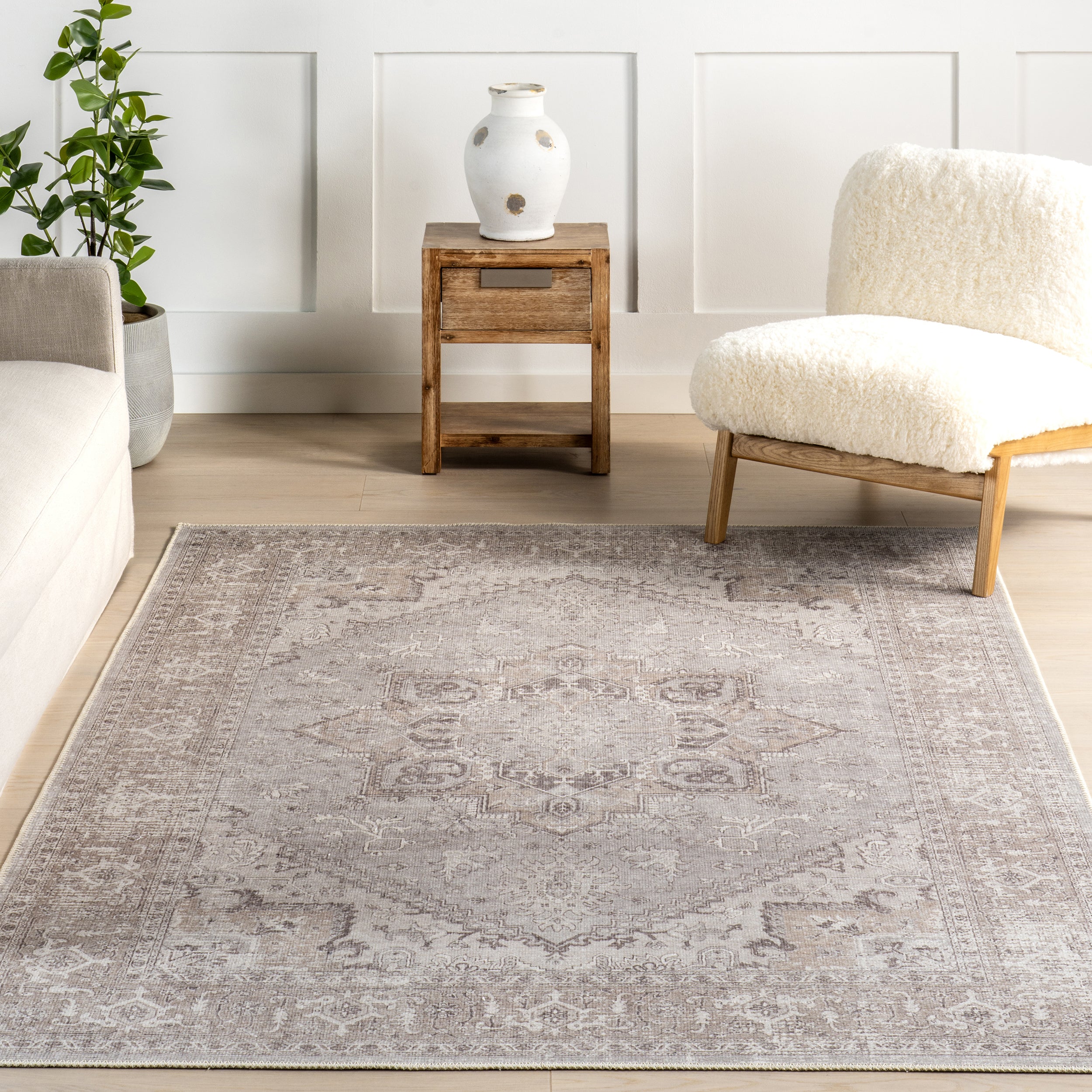Green Haven Collection Juni Recycled Cotton Machine Washable Area Rug - Image 9