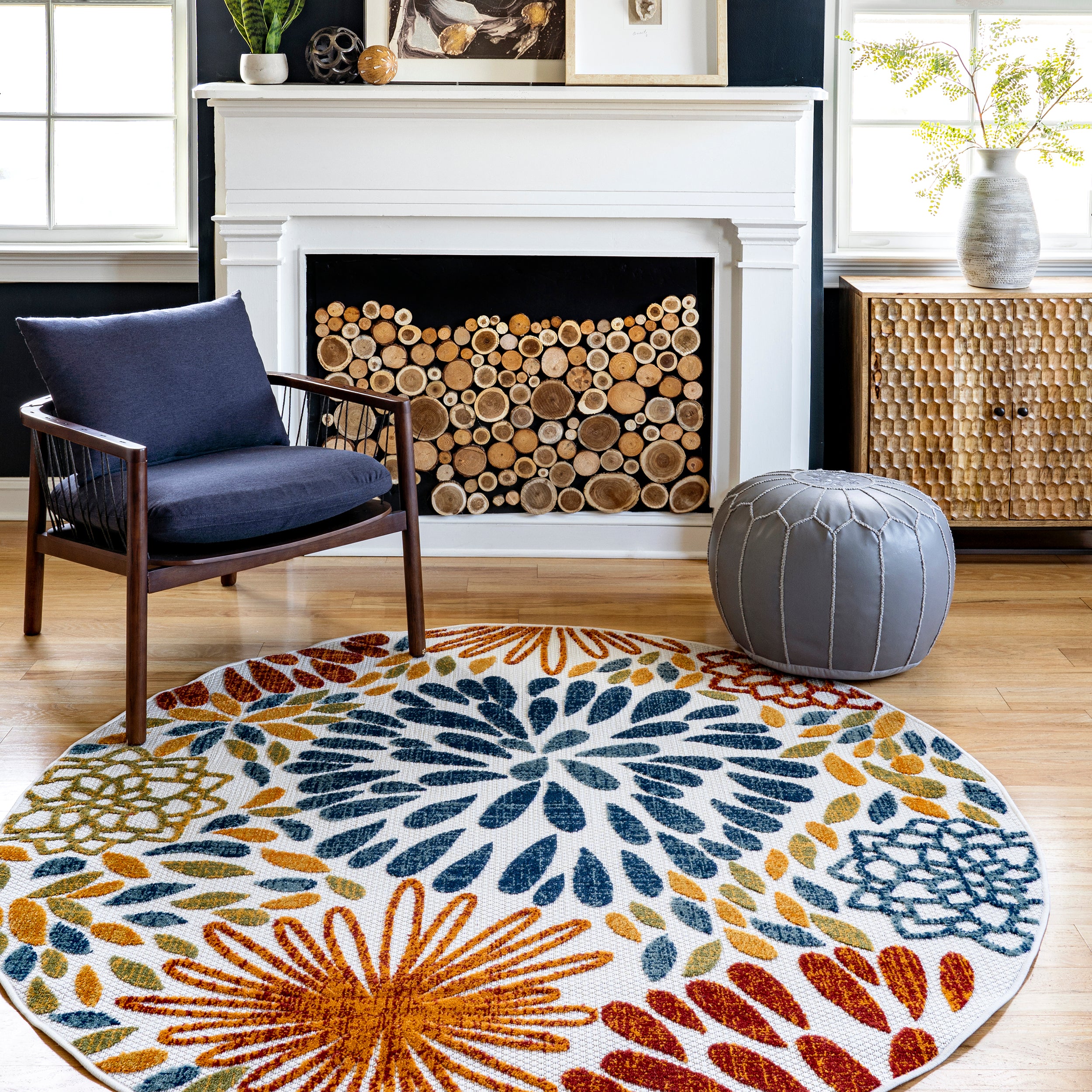 Monique Floral Indoor/Outdoor Area Rug - Image 11