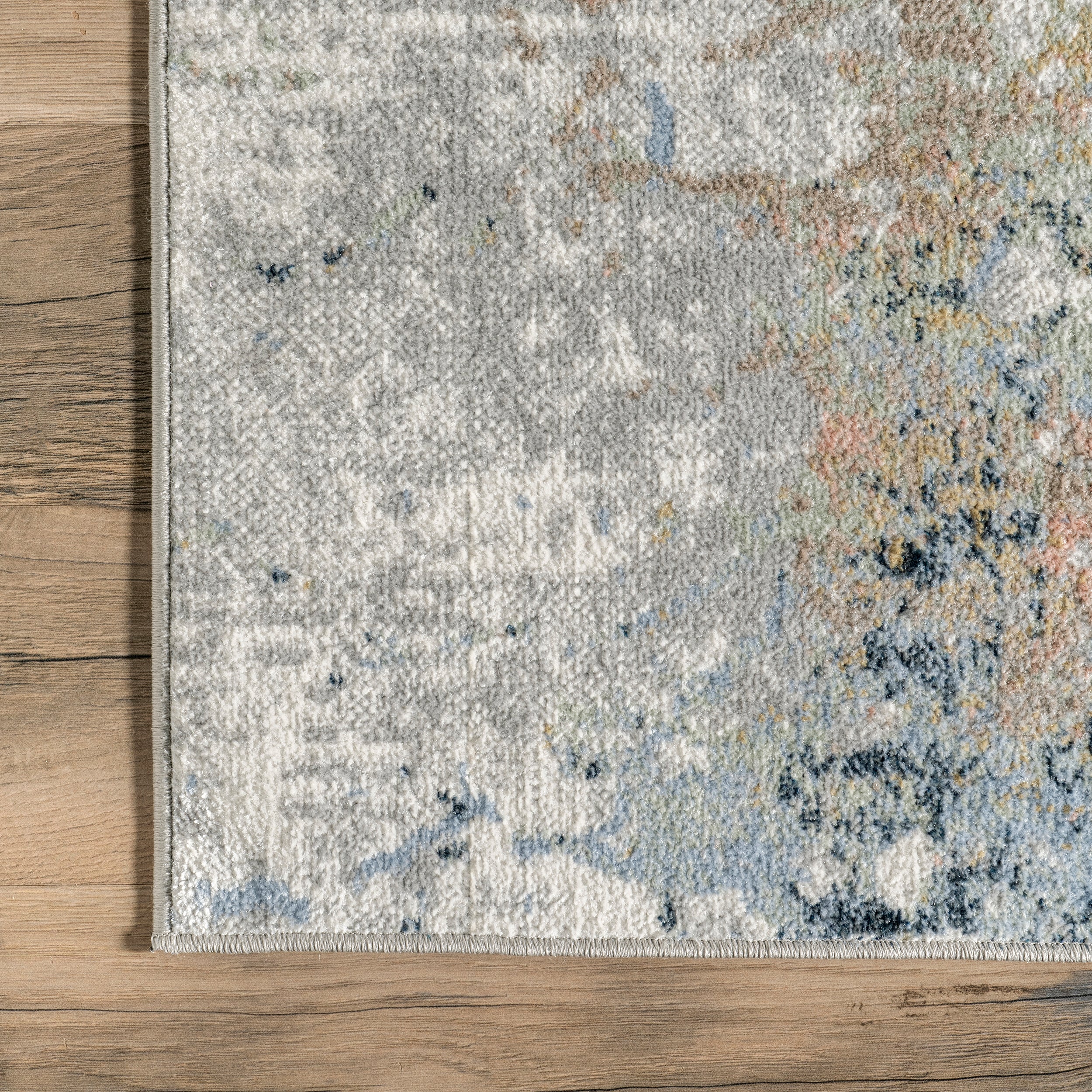 Luca Abstract Splatter Machine Washable Area Rug - Image 5