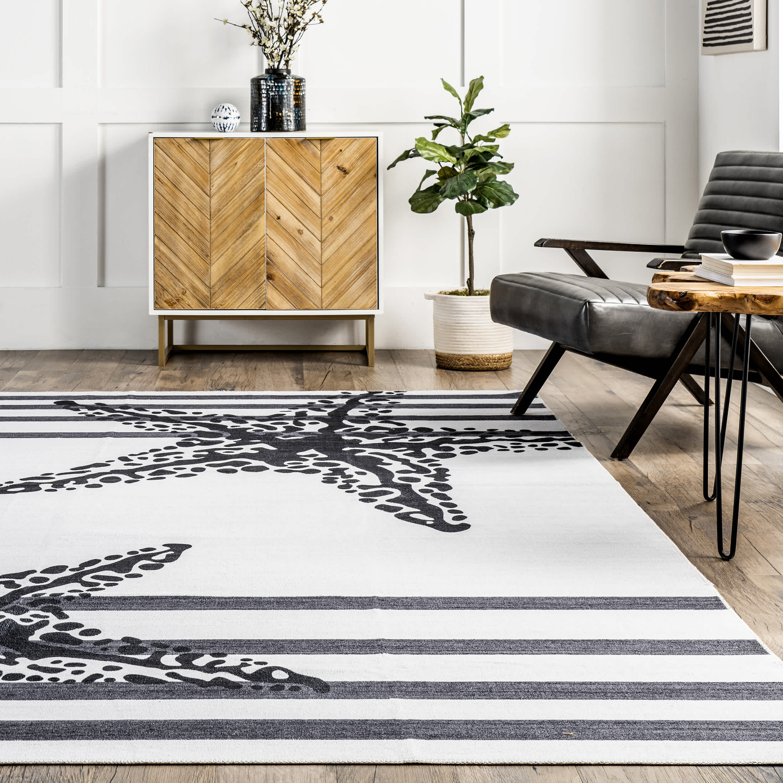 Starfish Machine Washable Area Rug - Image 8