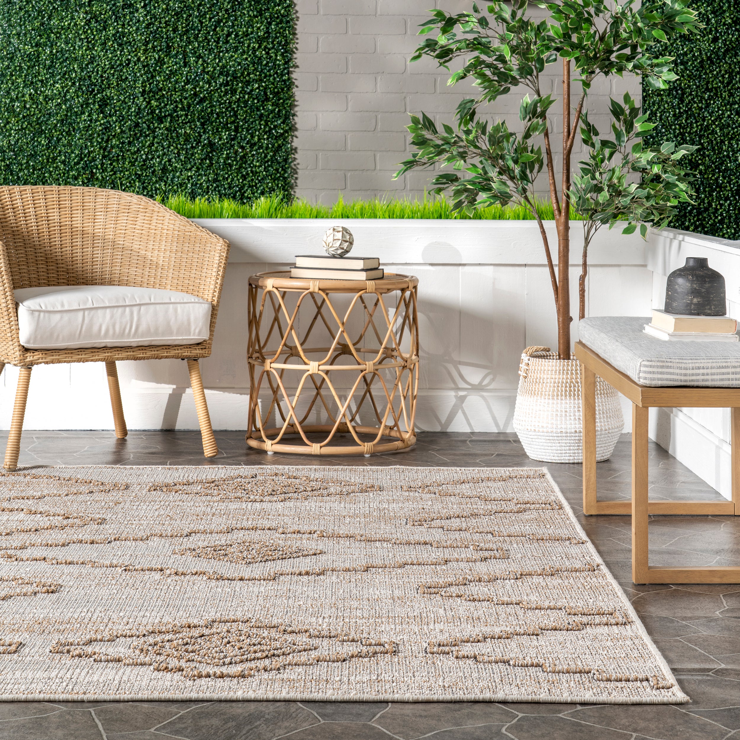 Izetta Southwestern High-Low Indoor/Outdoor Area Rug - Image 8