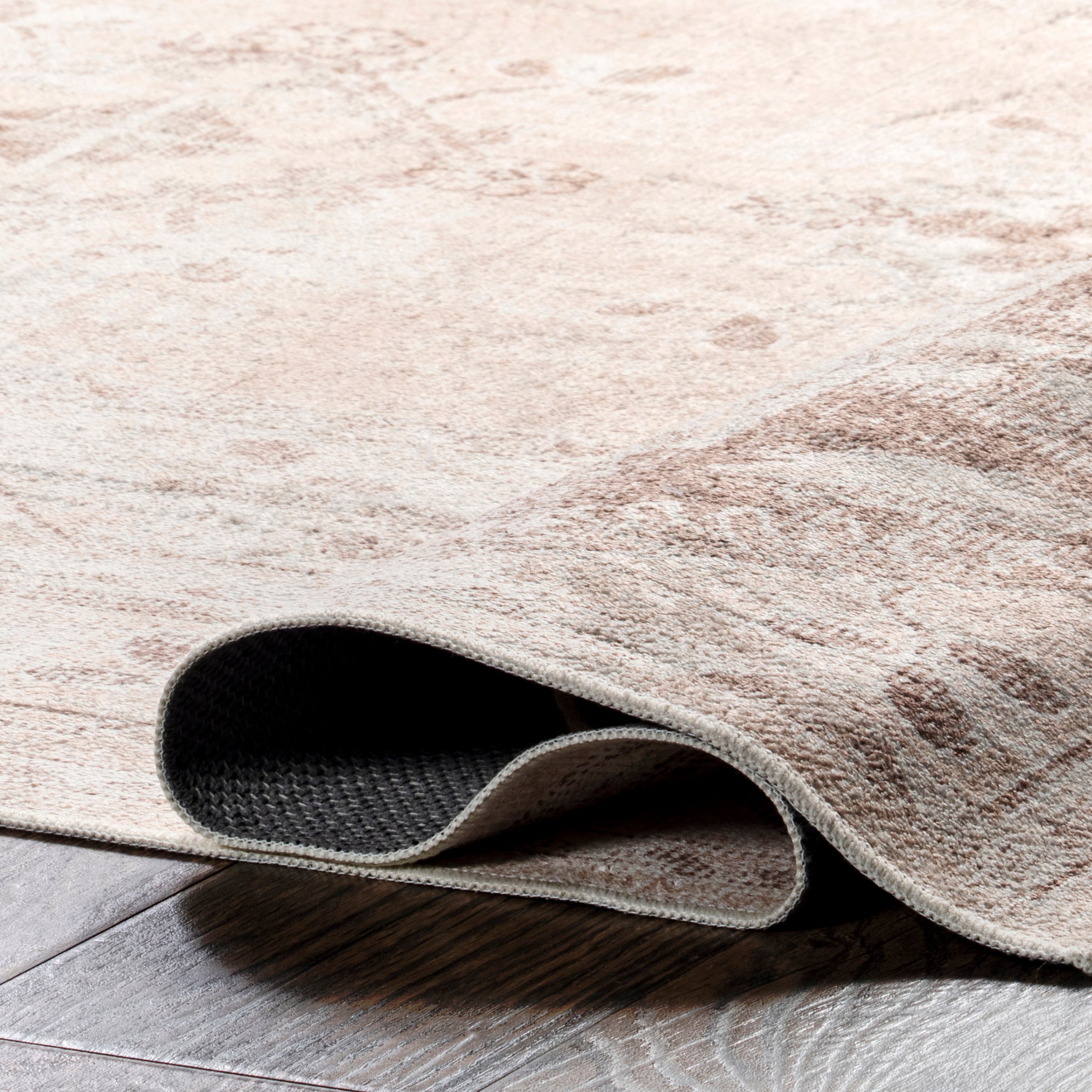 Ellamae Faded Medallion Machine Washable Area Rug - Image 4