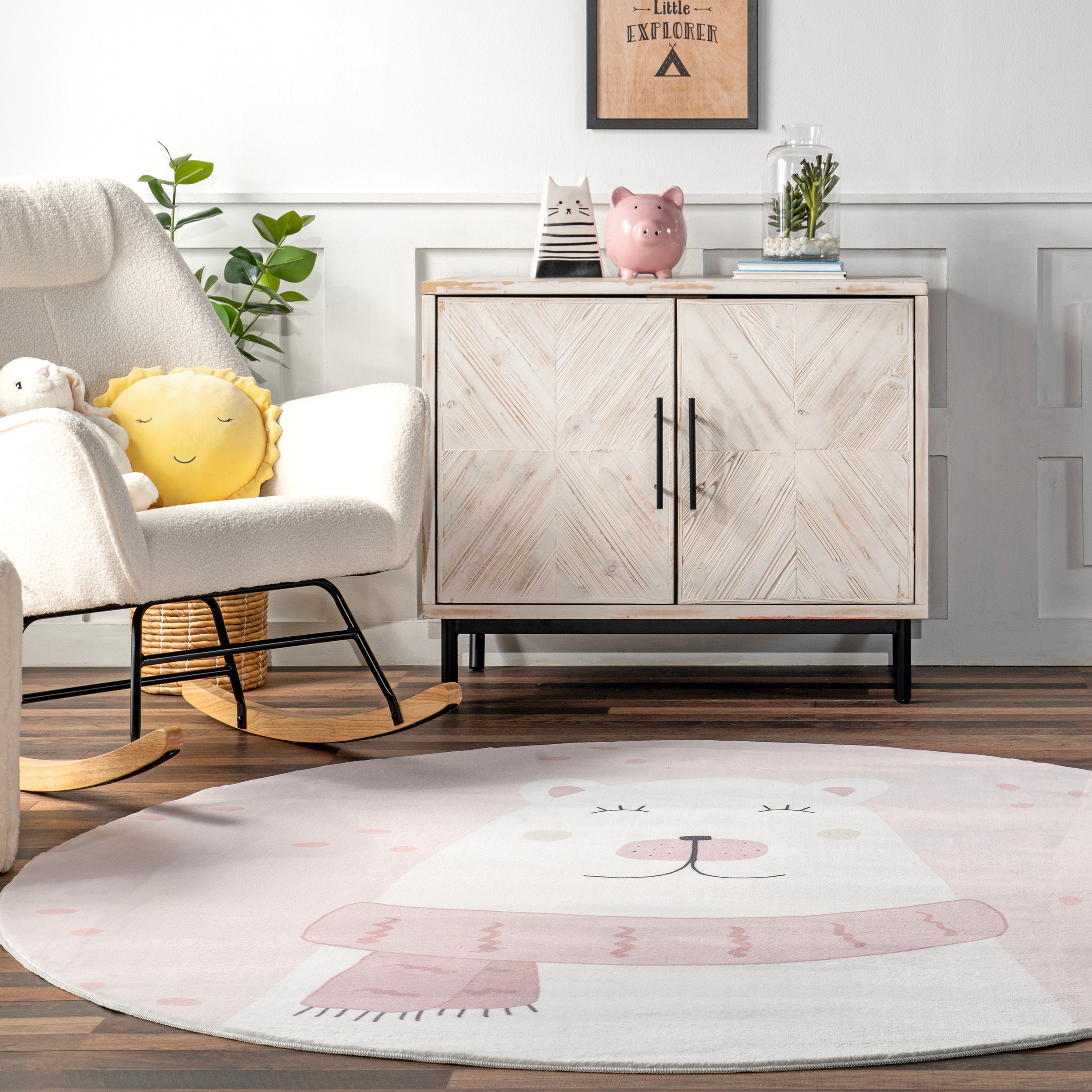 Jovie Polar Bear Machine Washable Kids Area Rug - Image 8
