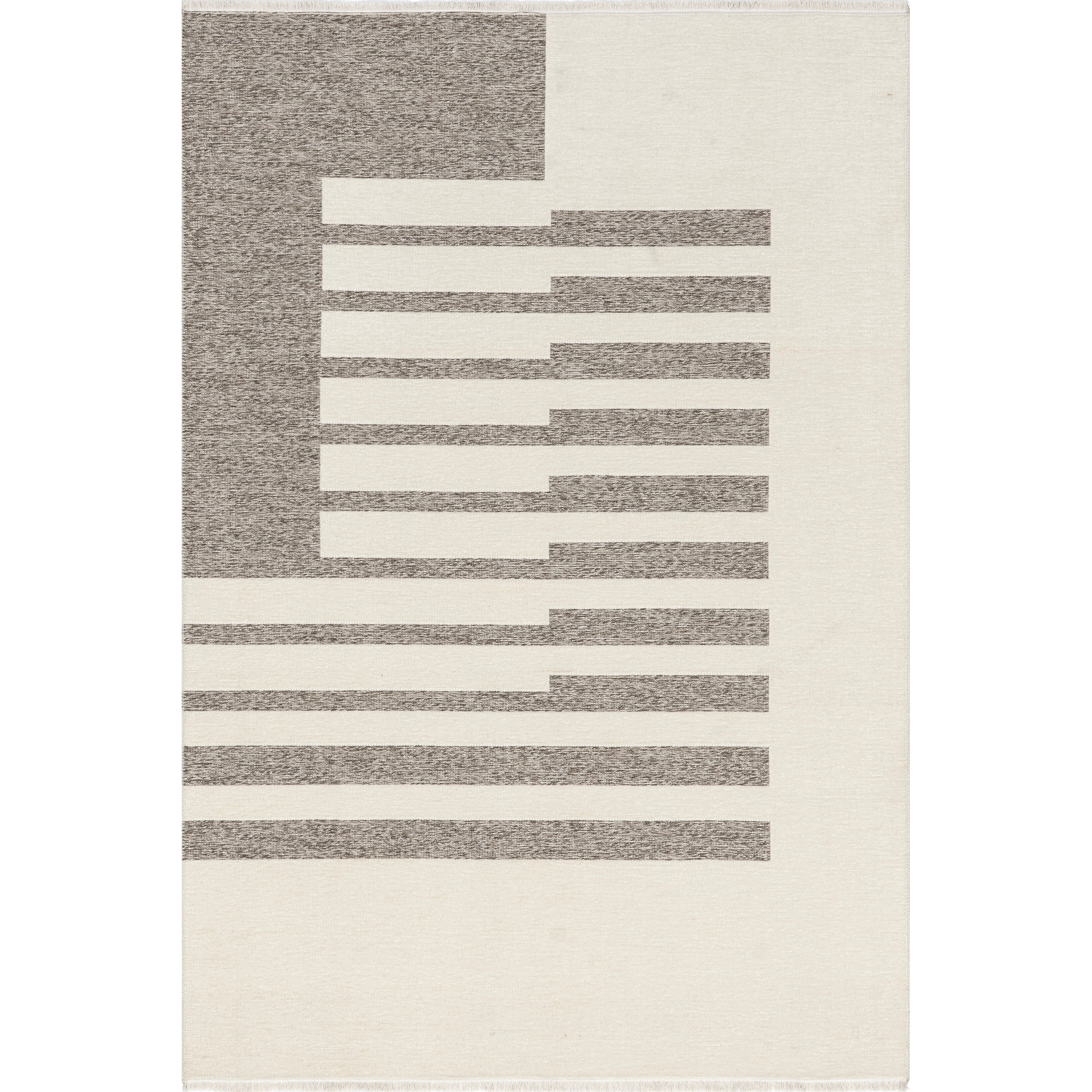 Sofya Abstract Striped Reversible Machine Washable Area Rug
