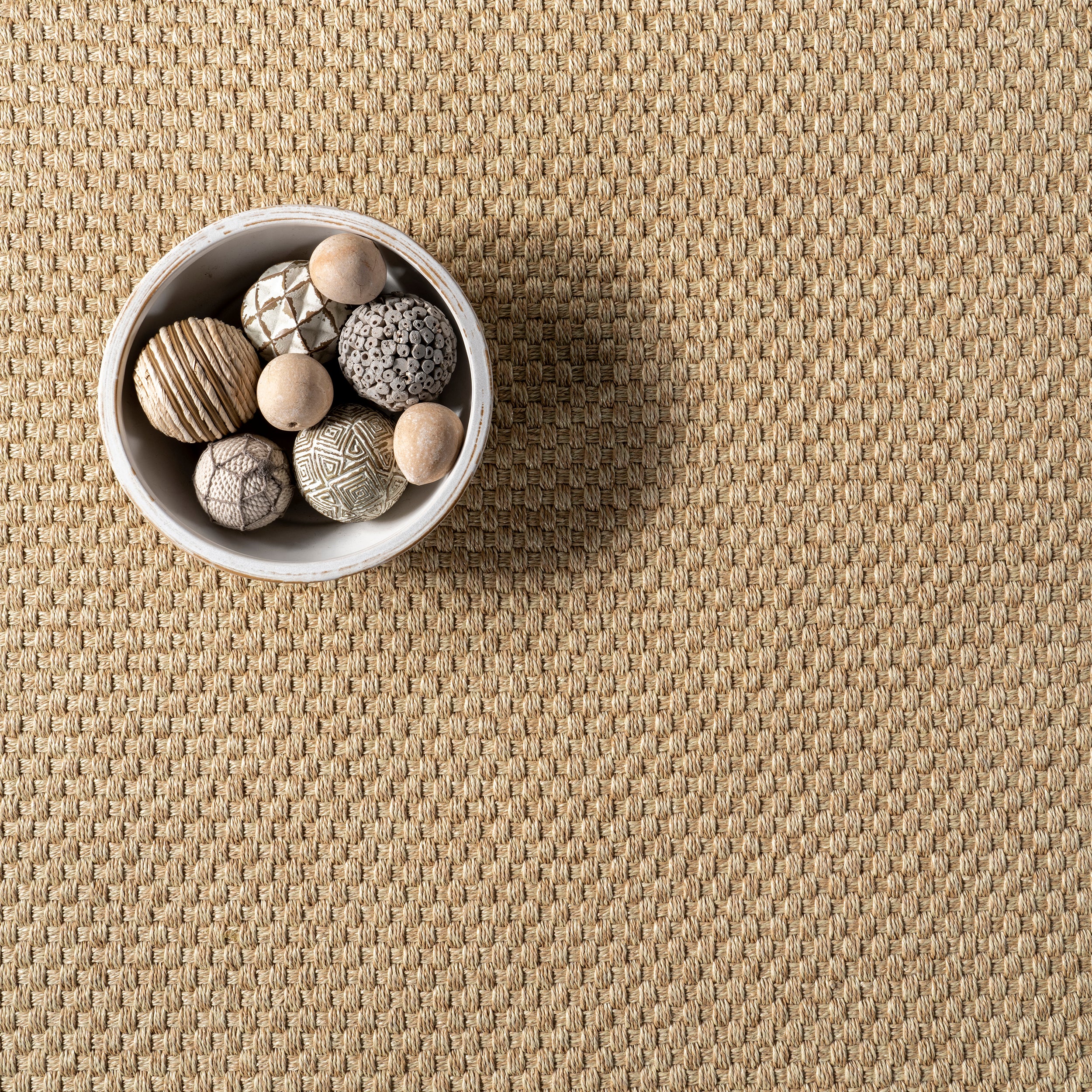 Meena Faux Seagrass Bordered Indoor/Outdoor Area Rug - Image 15