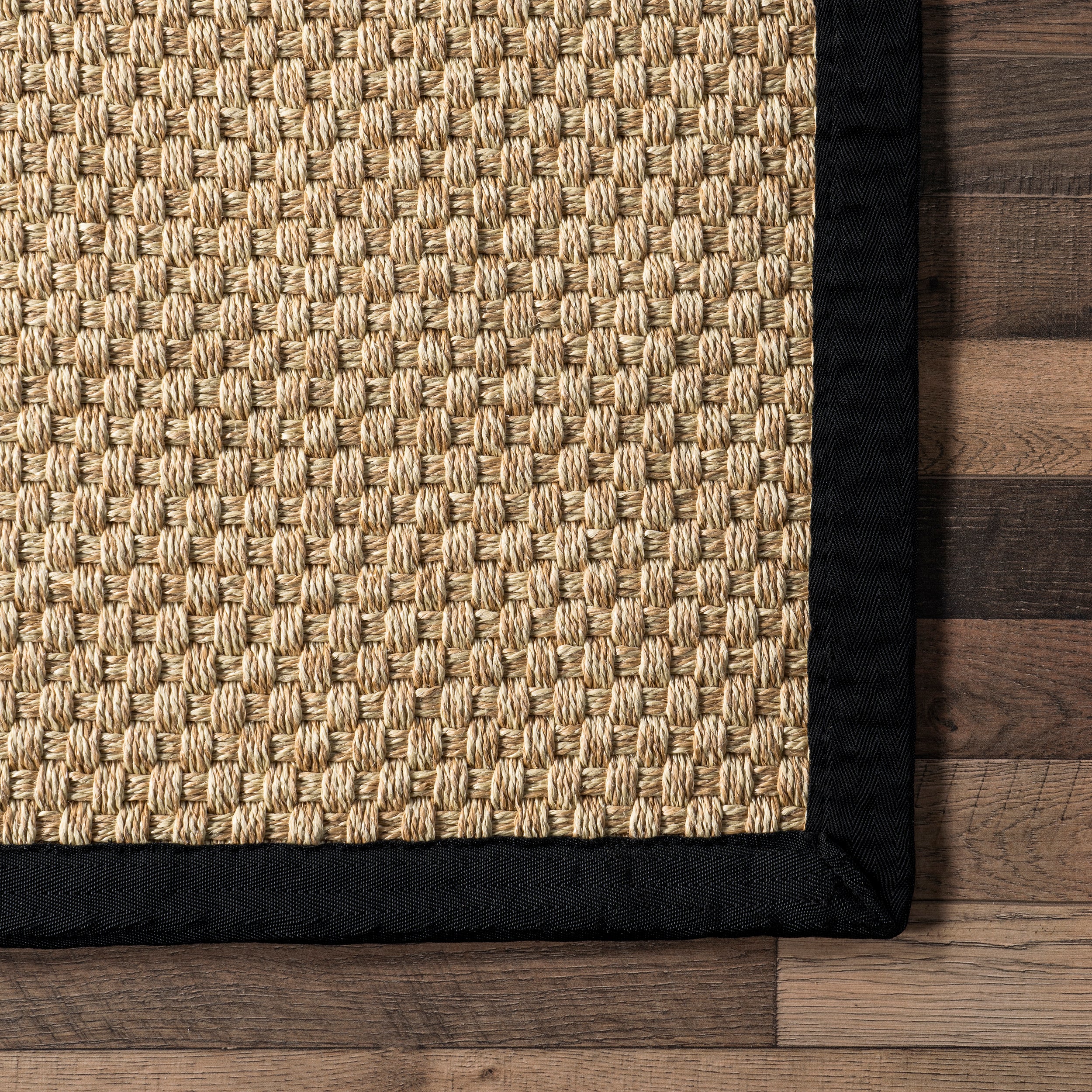 Meena Faux Seagrass Bordered Indoor/Outdoor Area Rug - Image 14