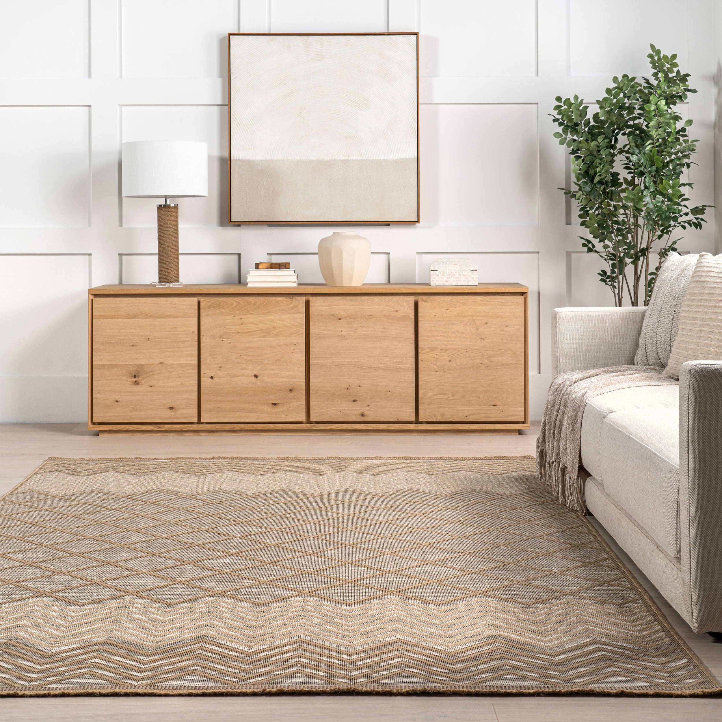 Eleanora Geometric Transitional Jute Area Rug - Image 8