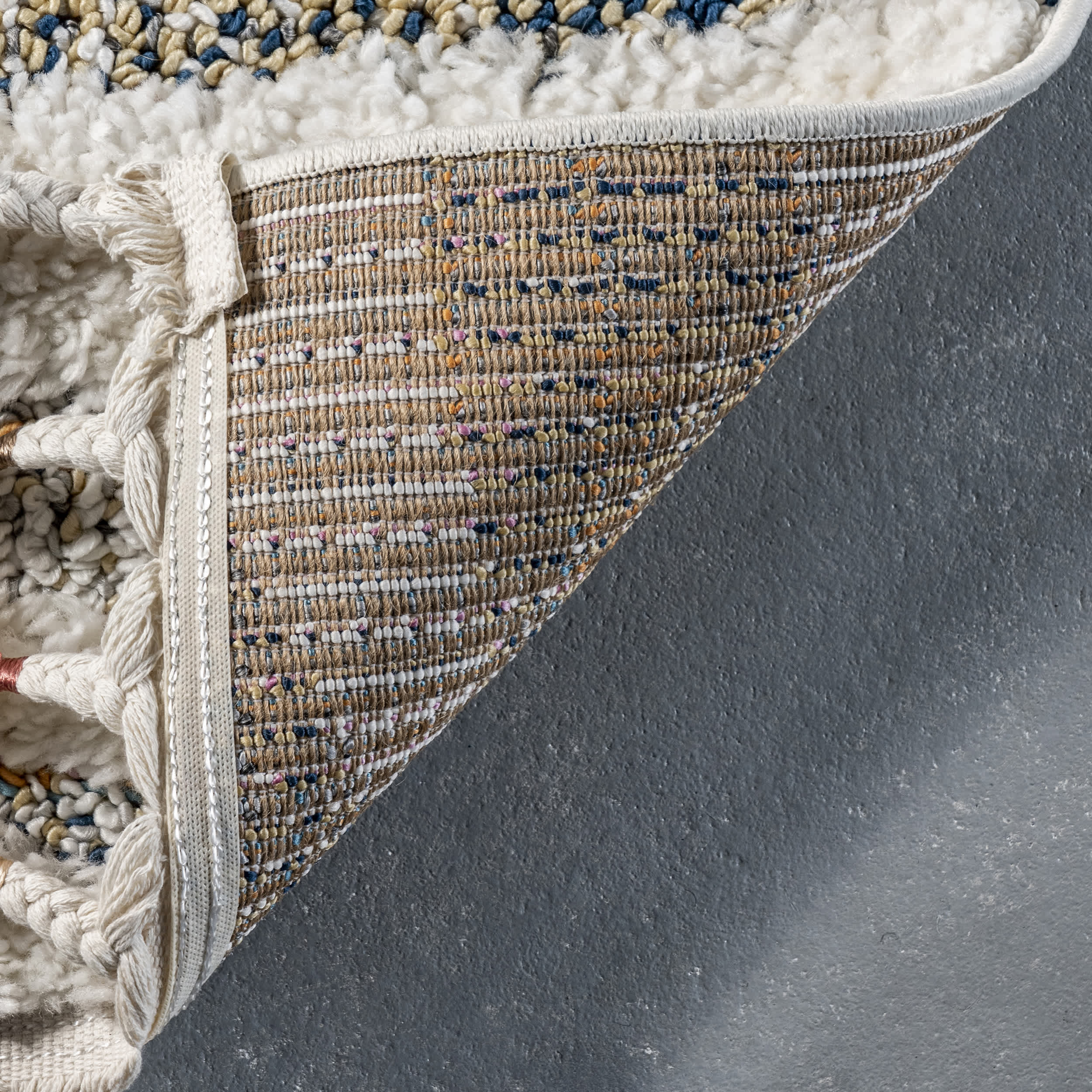 Luci Zebra Striped Shag Area Rug - Image 7