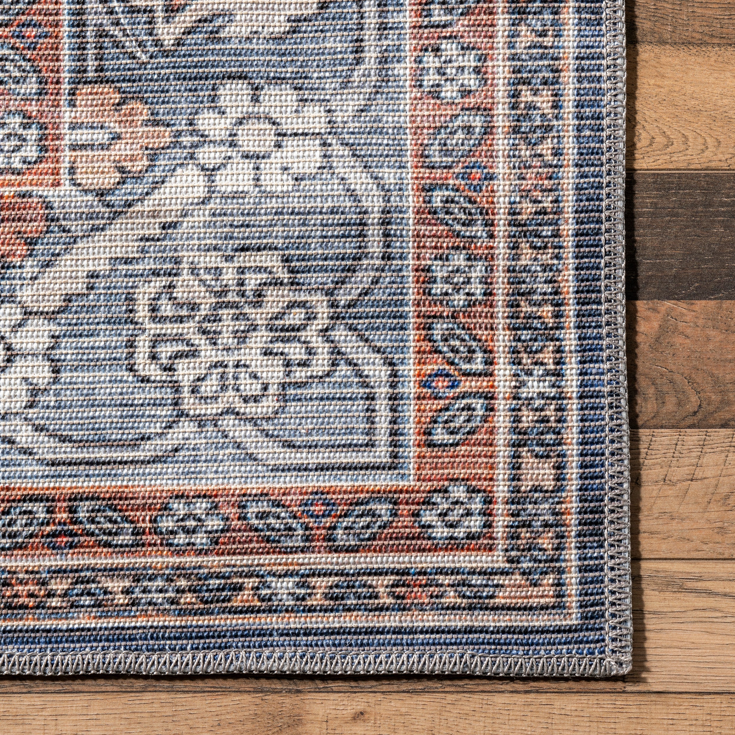 Maire Traditional Medallion Machine Washable Area Rug - Image 5