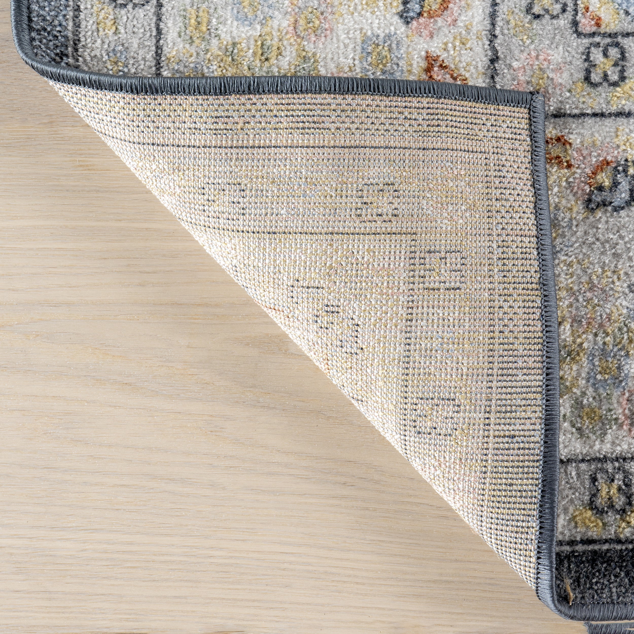 Breigh Medallion Bordered Machine Washable Area Rug - Image 8