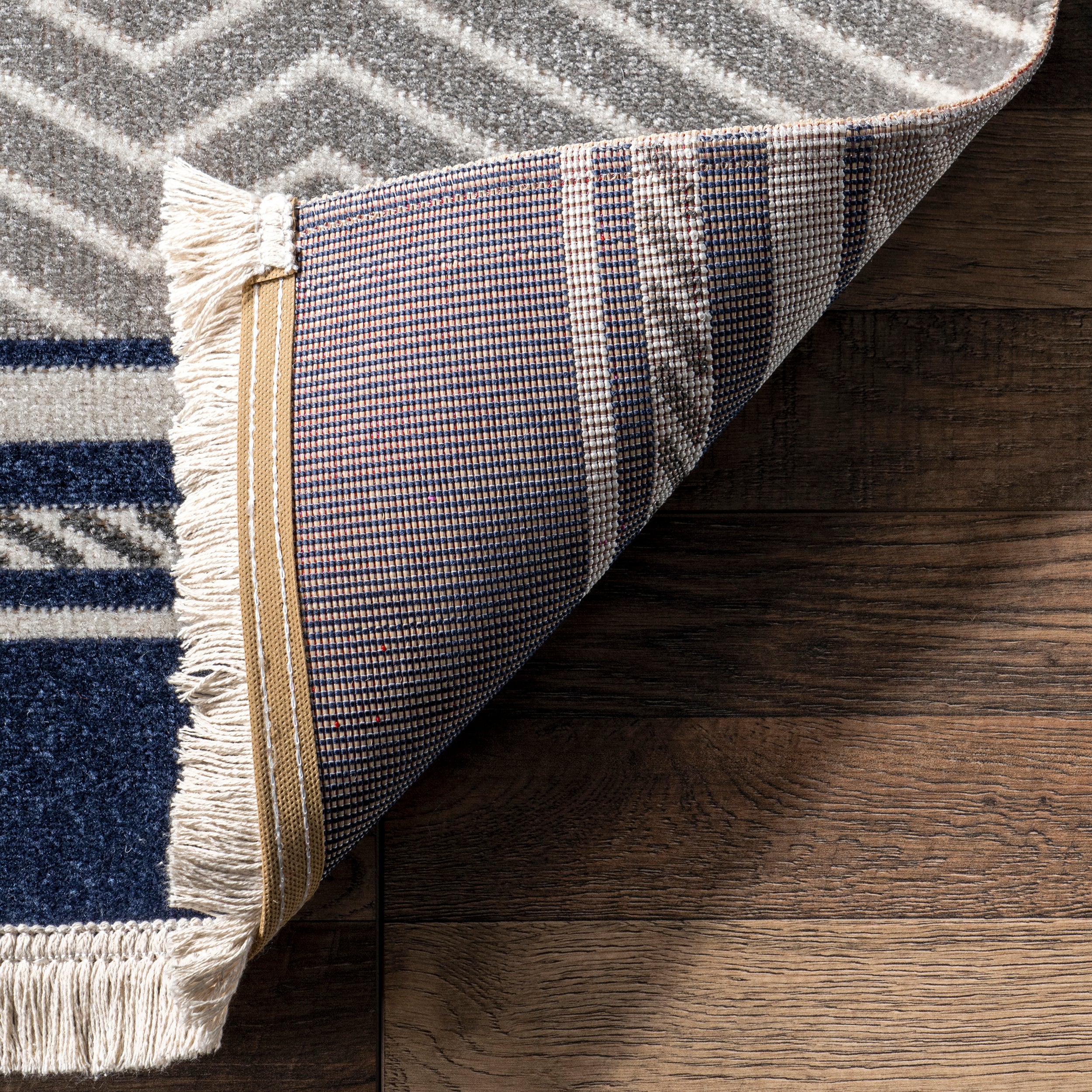 Ivey Modern Striped Indoor/Outdoor Fringe Area Rug - Image 7