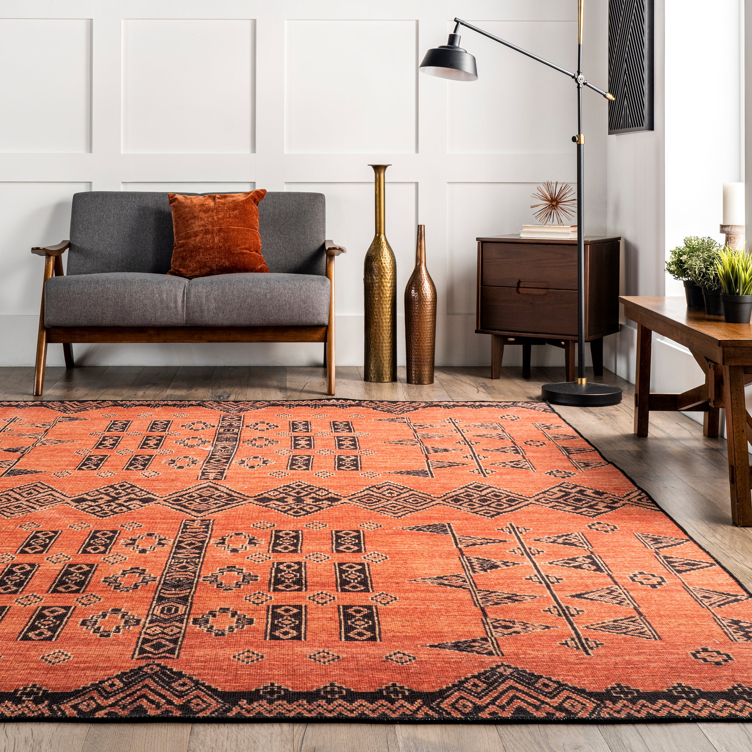 Quincy Cotton-Blend Traditional Area Rug - Image 8