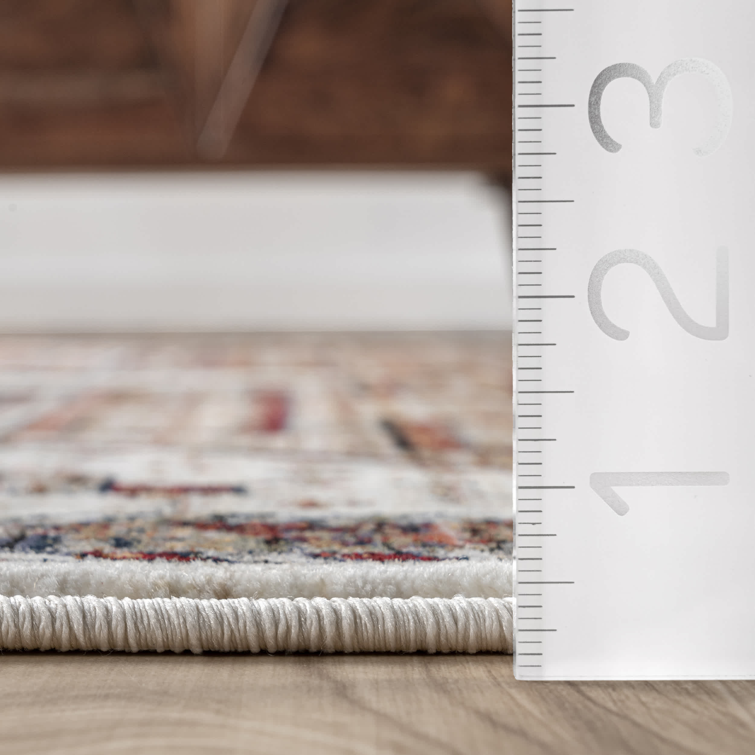 Evie Global Inspired Emblem Fringe Area Rug - Image 3
