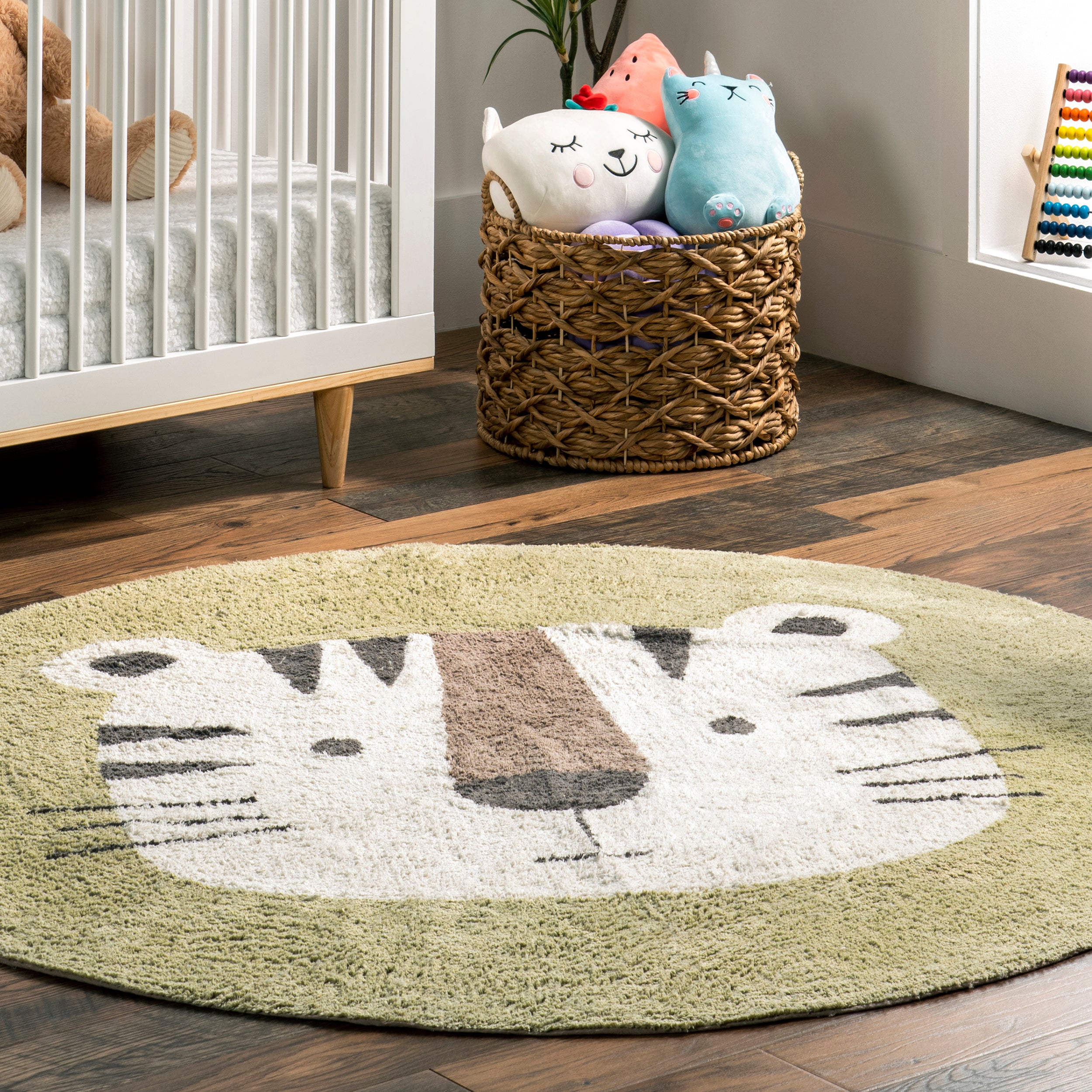 Lumi Tiger Kids Machine Washable Area Rug - Image 9