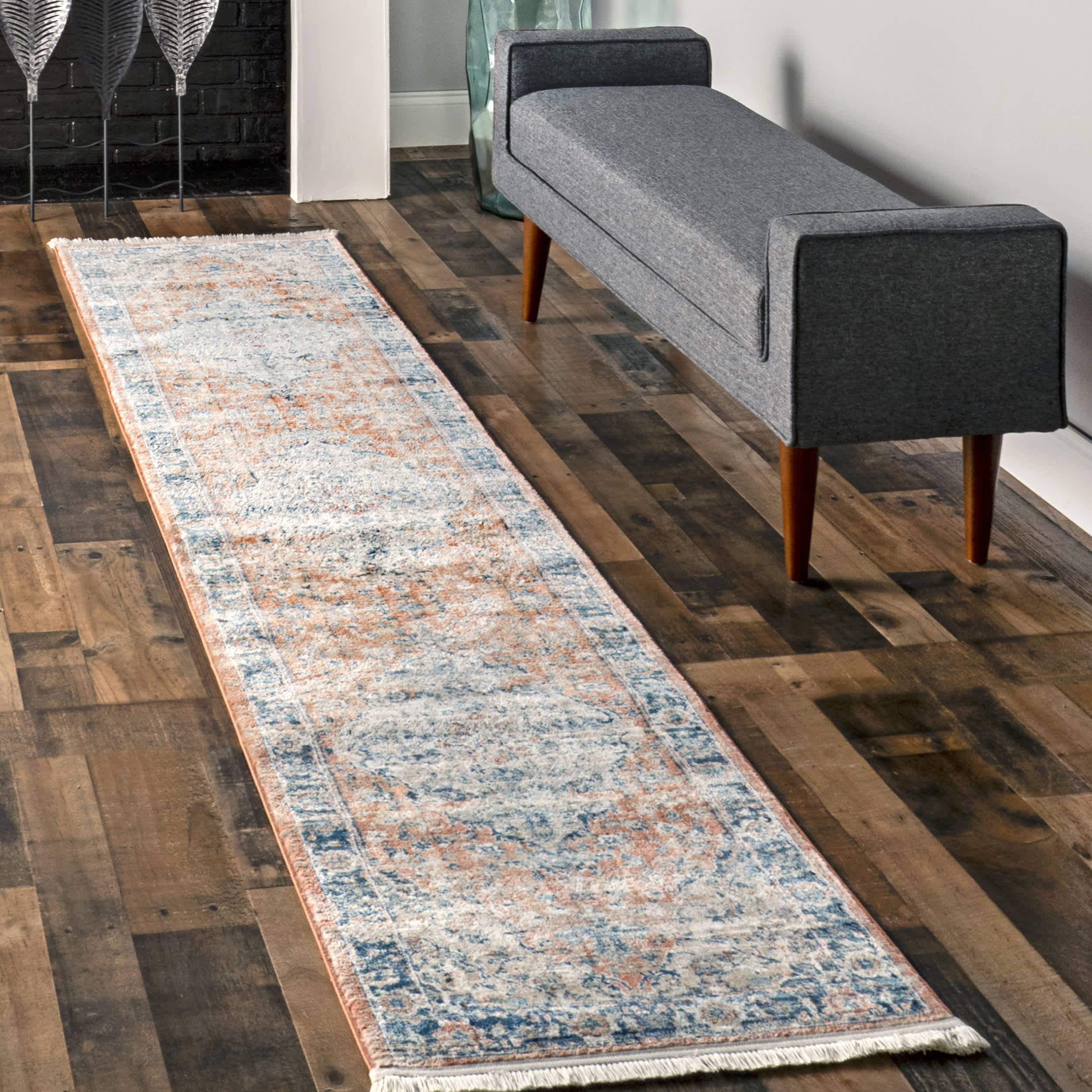 Piper Shaded Snowflakes Area Rug - Image 5
