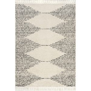 Bria Moroccan Shag Tasseled Area Rug