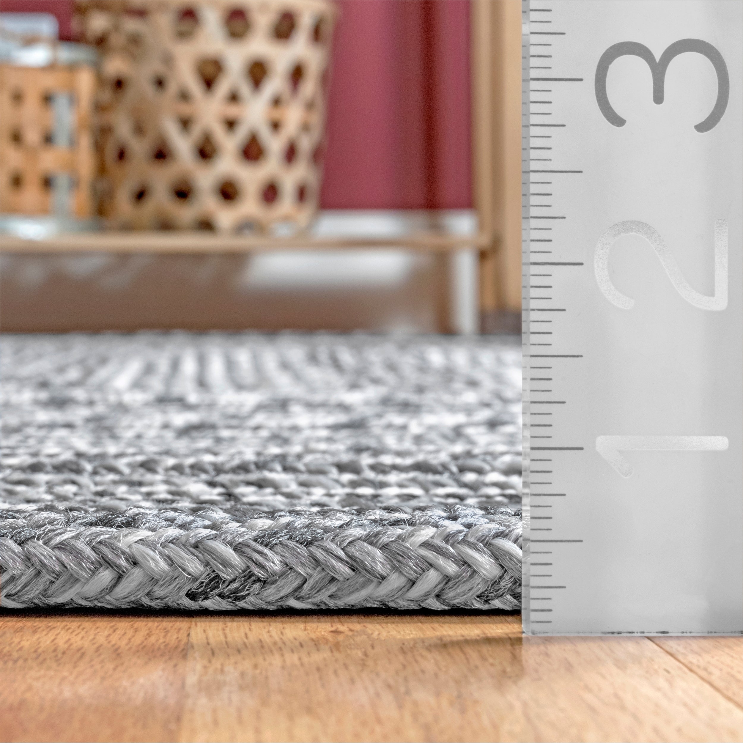 Rowan Braided Texture Indoor/Outdoor Area Rug - Image 15