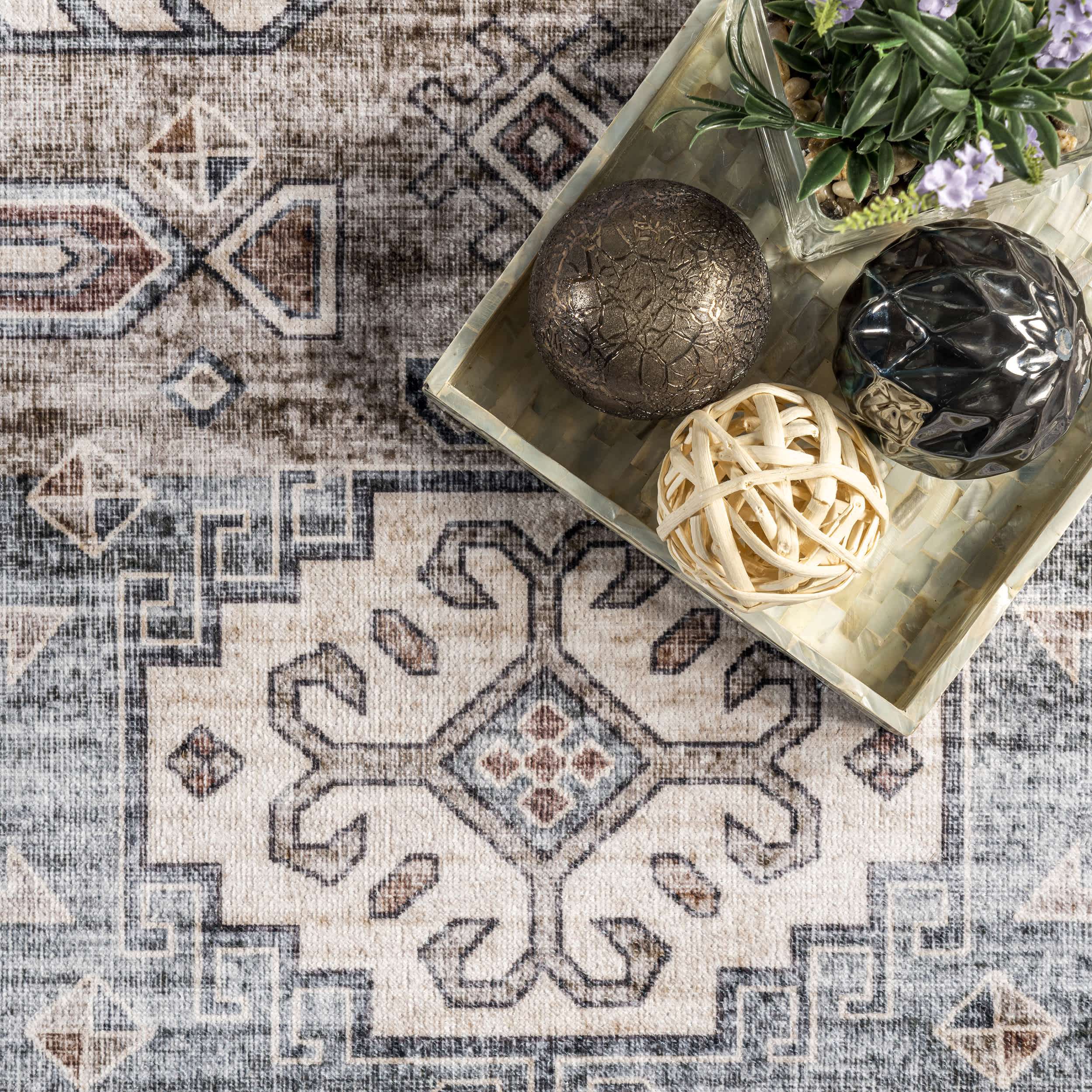 Palace Medallion Washable Area Rug - Image 16