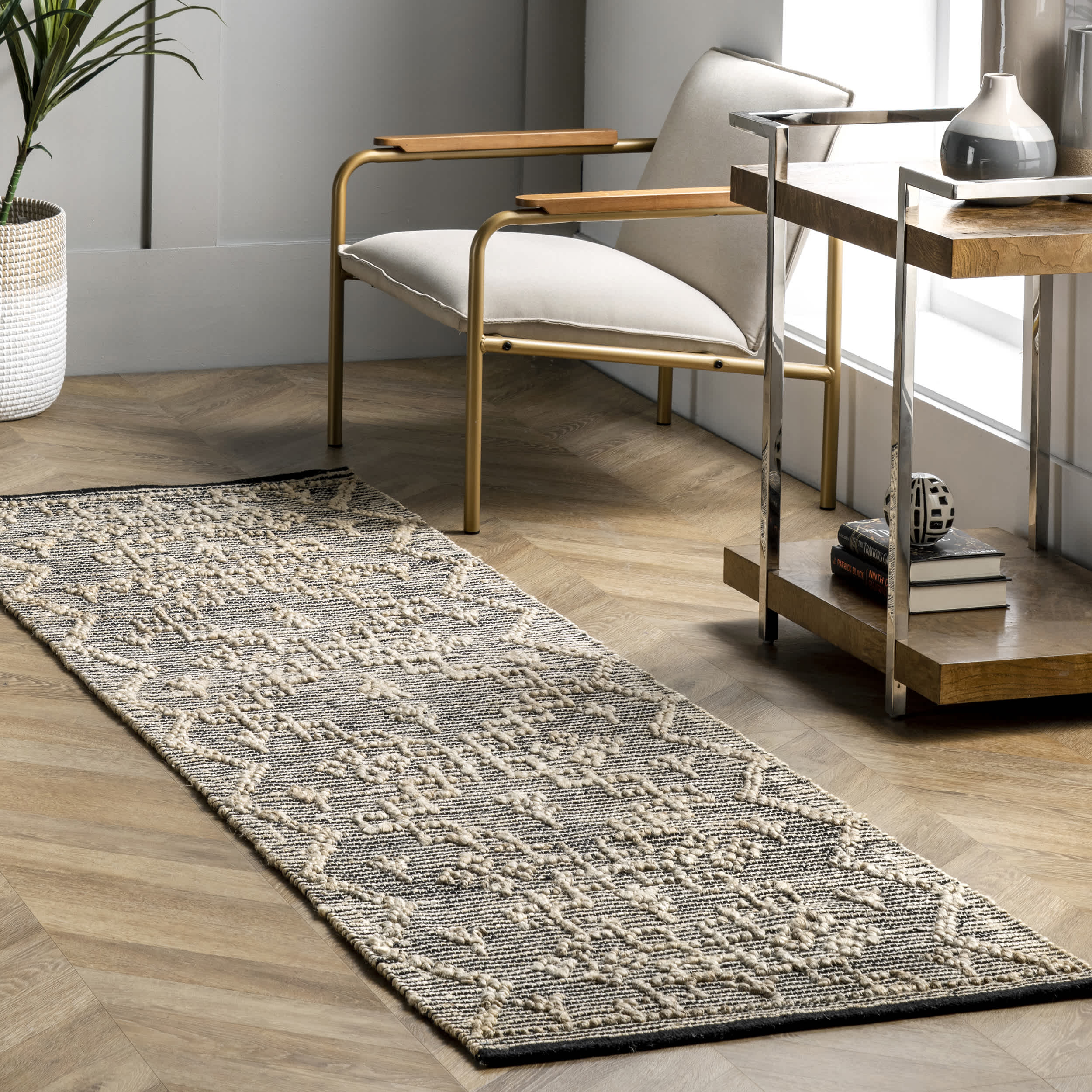 Handmade Moroccan Julianne Jute Area Rug - Image 10