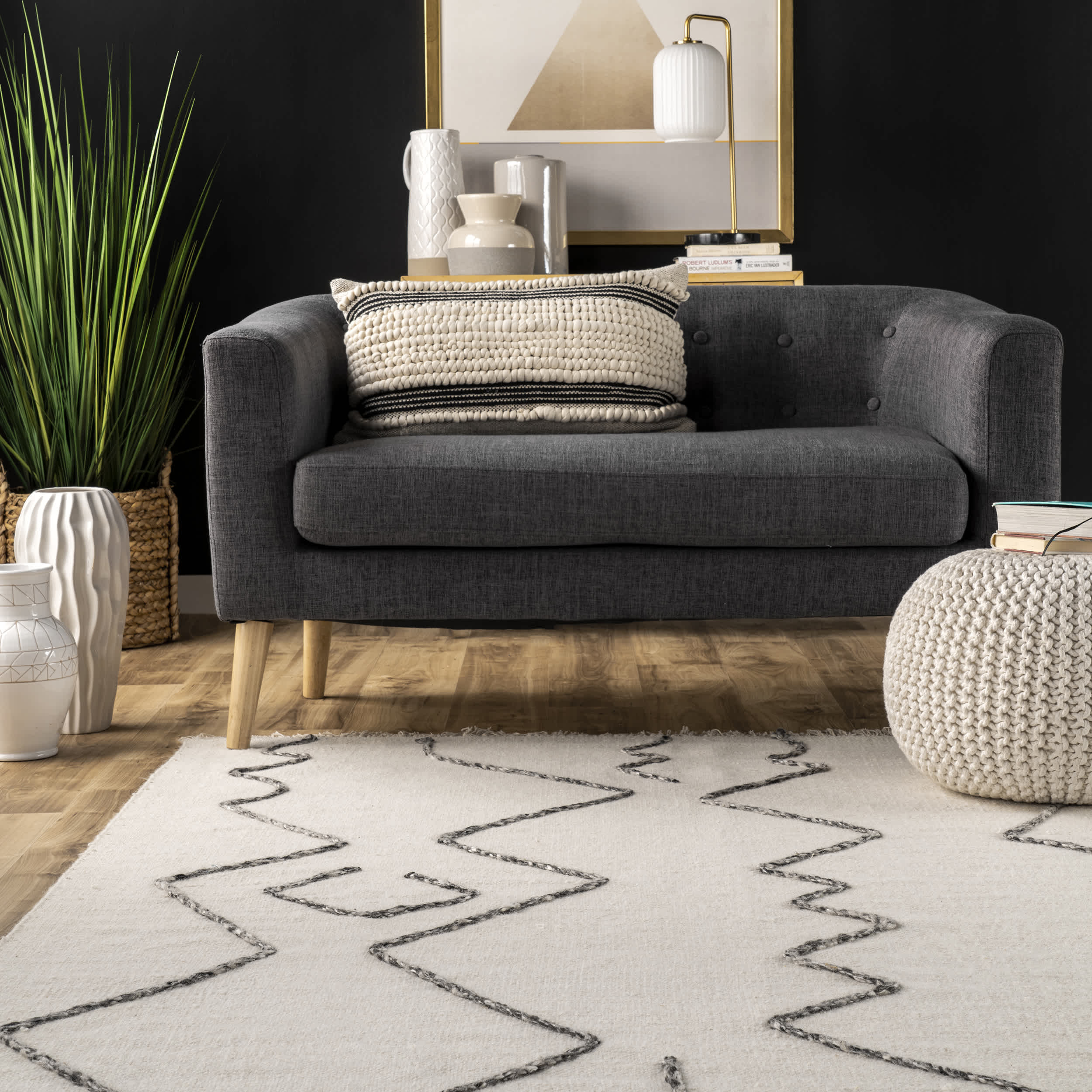 Moira Tribal Flatweave Tassel Area Rug - Image 8