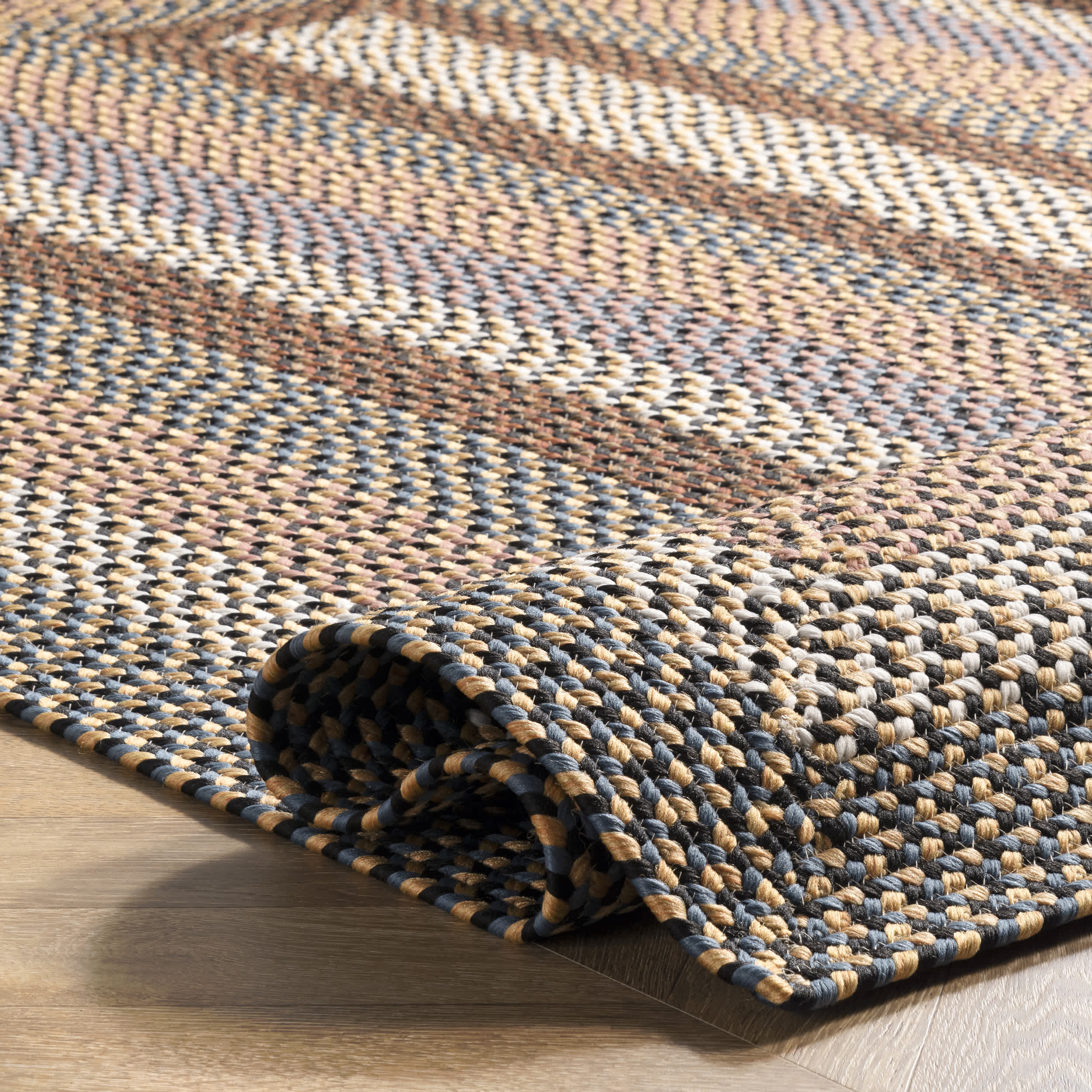 Gwyneth Braided Borders Indoor/Outdoor Area Rug - Image 4