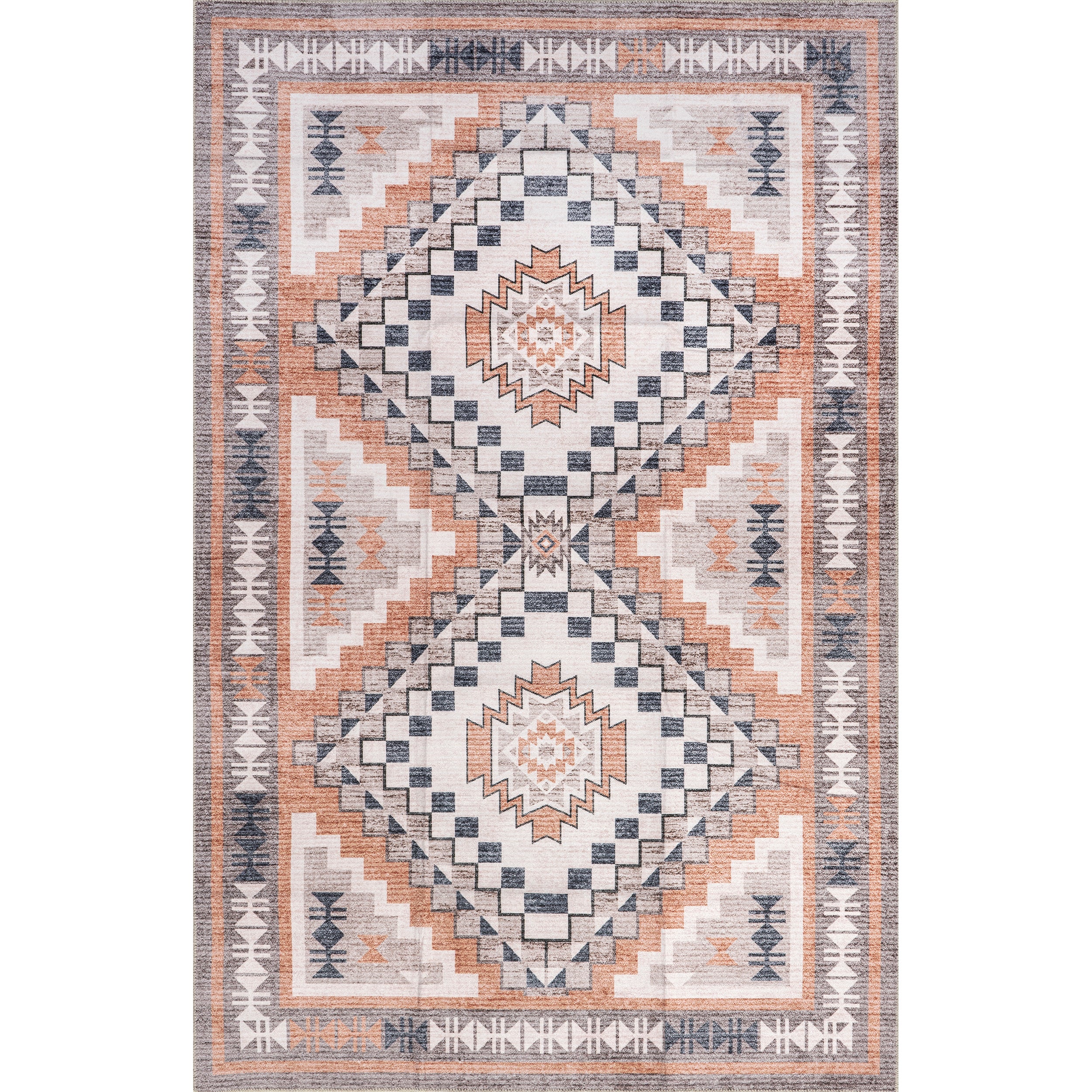 Leighton Machine Washable Southwestern Medallion Area Rug - Image 15