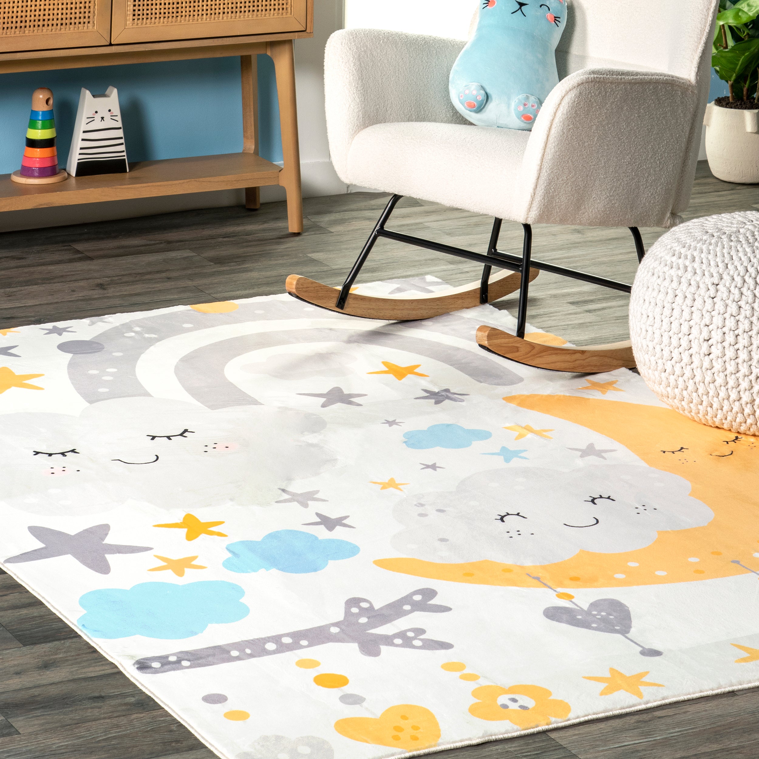 Sweet Dreams Machine Washable Kids Area Rug - Image 9