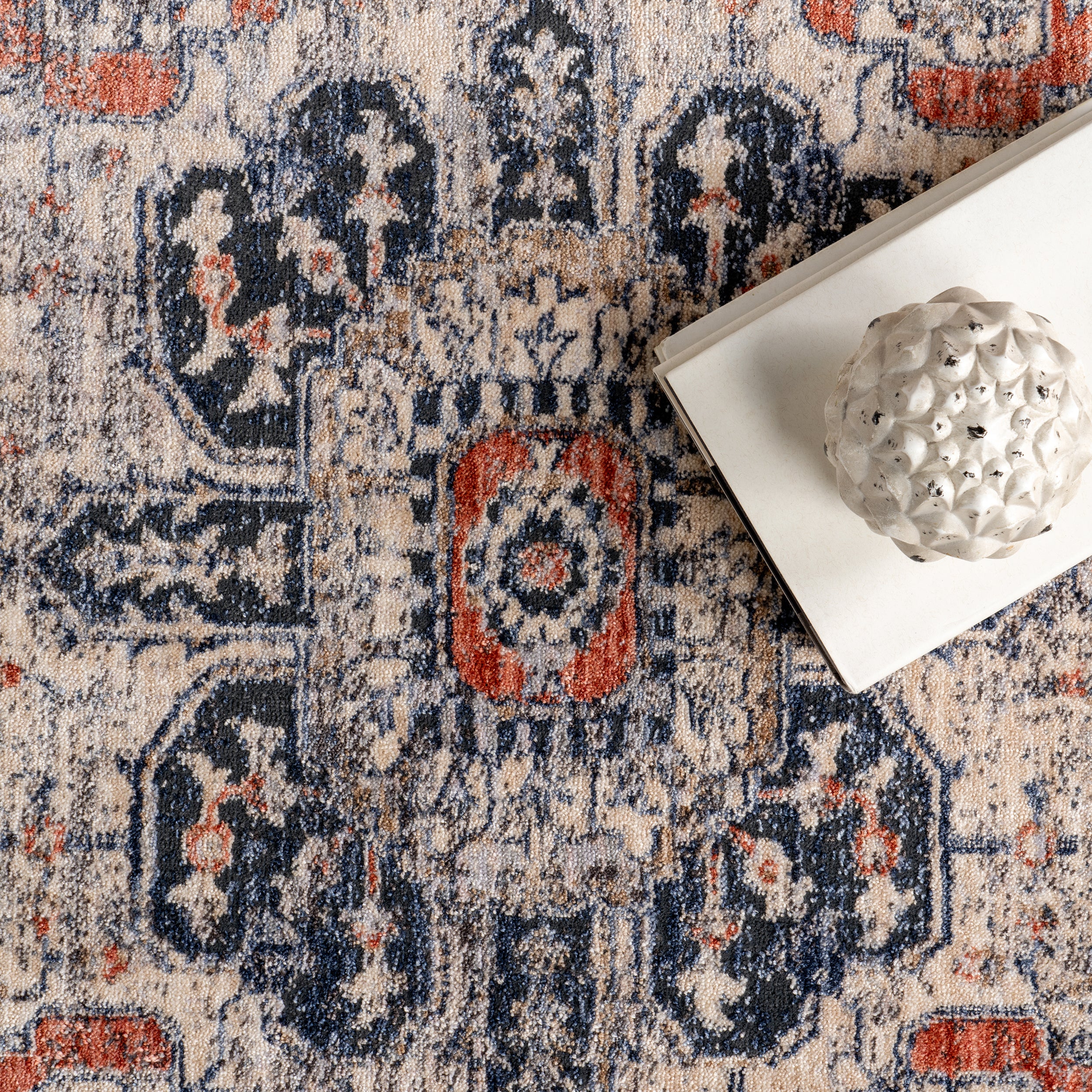 Saffron Traditional Medallion Area Rug - Image 6