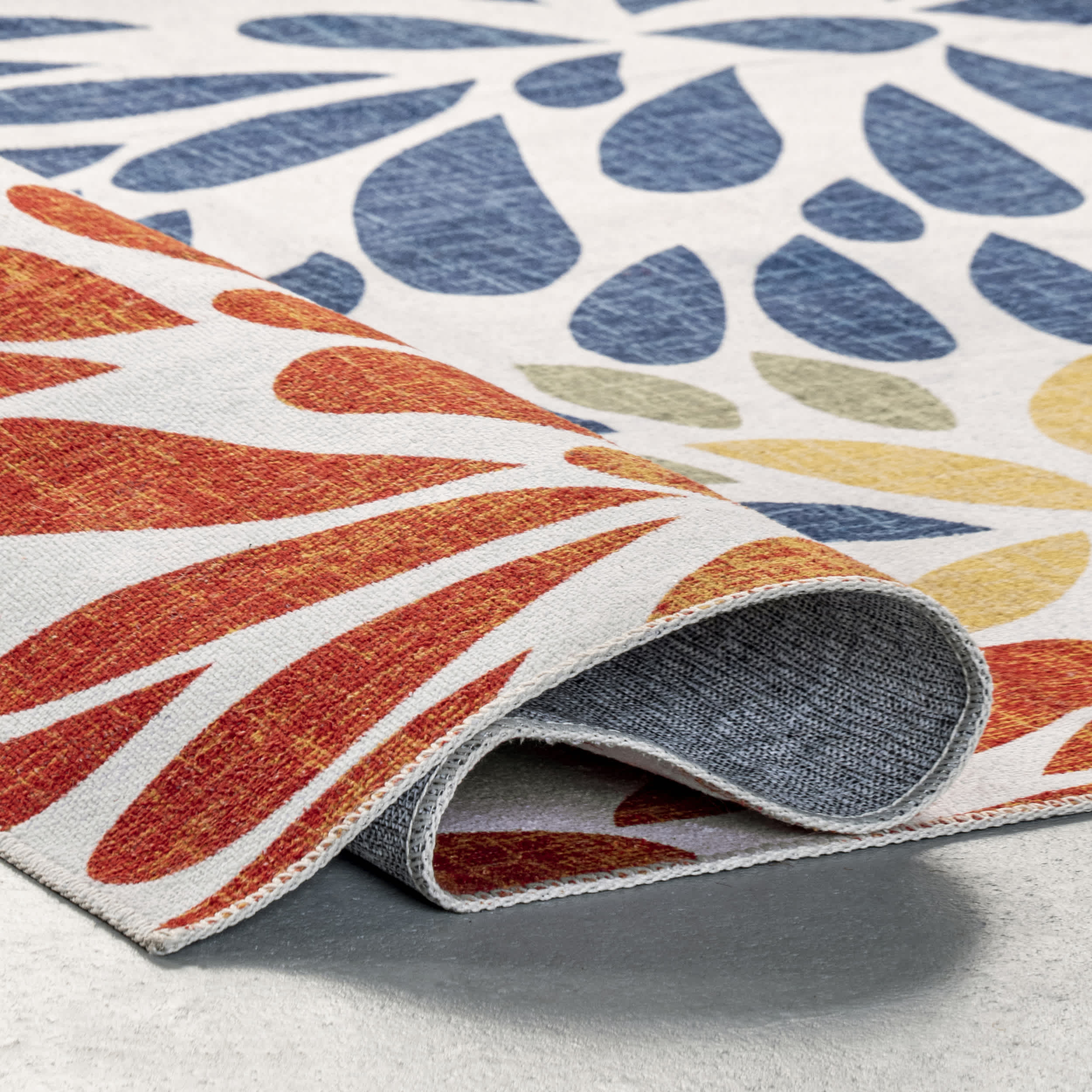 McEwen Bohemian Floral Machine Washable Area Rug - Image 4