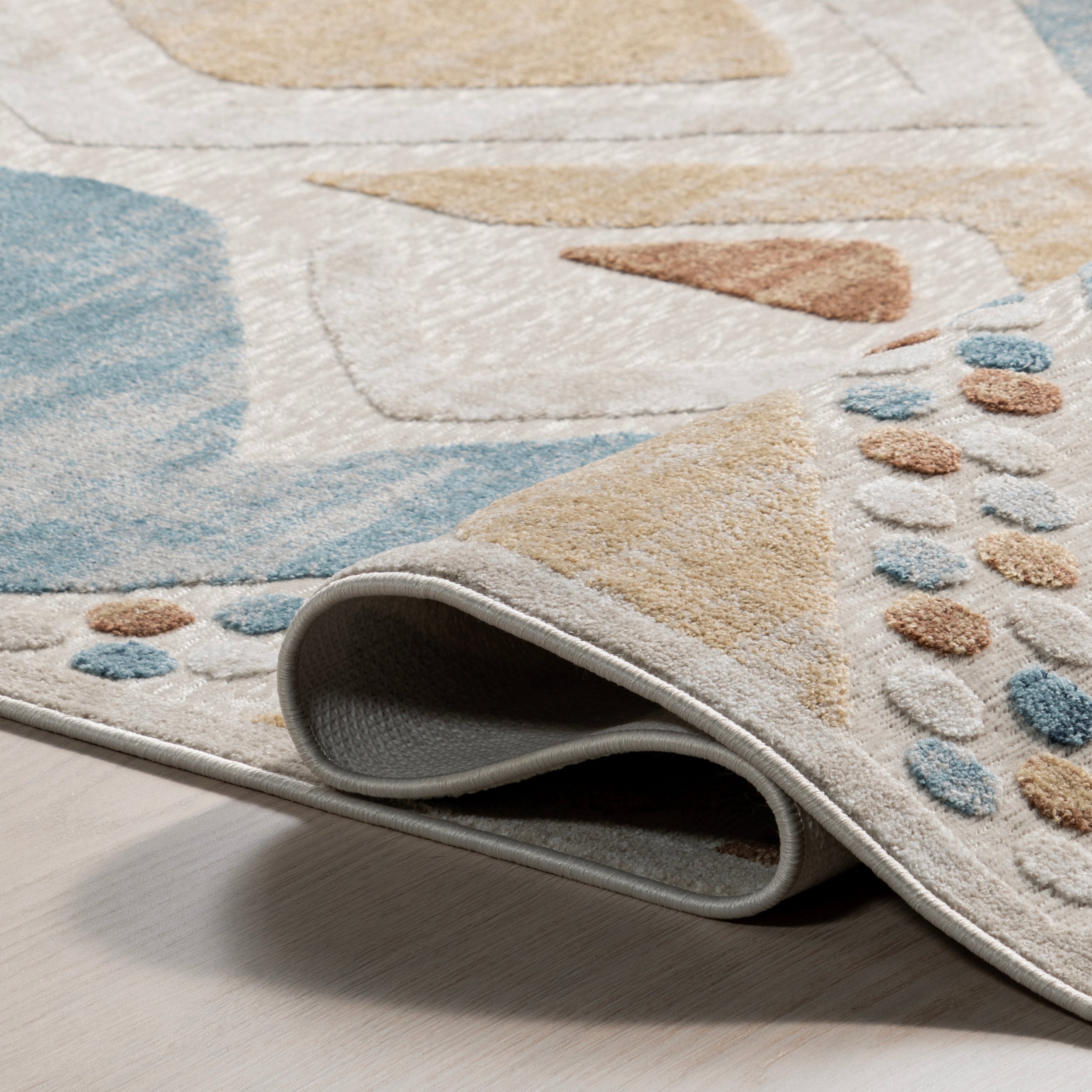 Henley Geometric Machine Washable Area Rug - Image 4