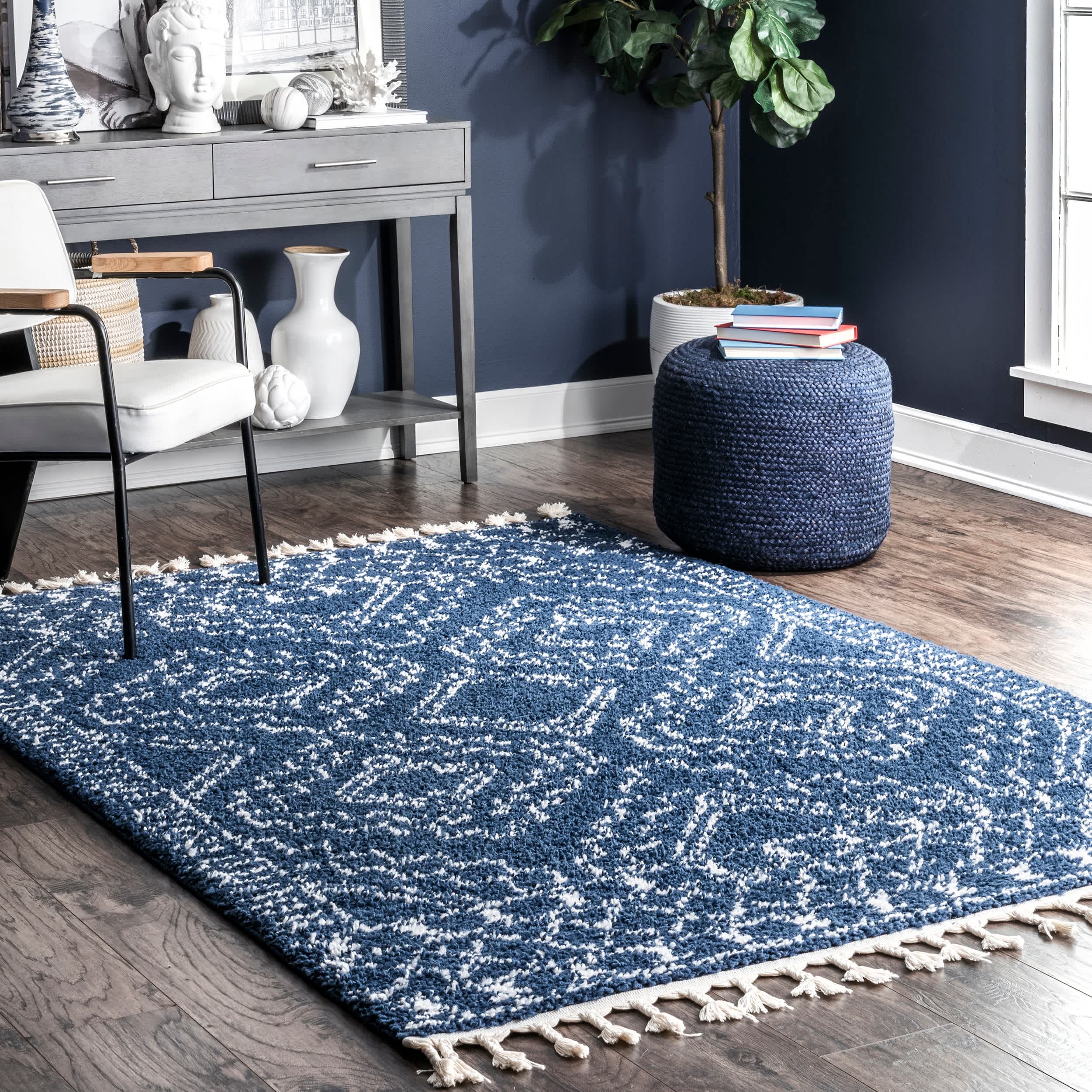 Vasiliki Moroccan Tribal Tassel Area Rug - Image 12