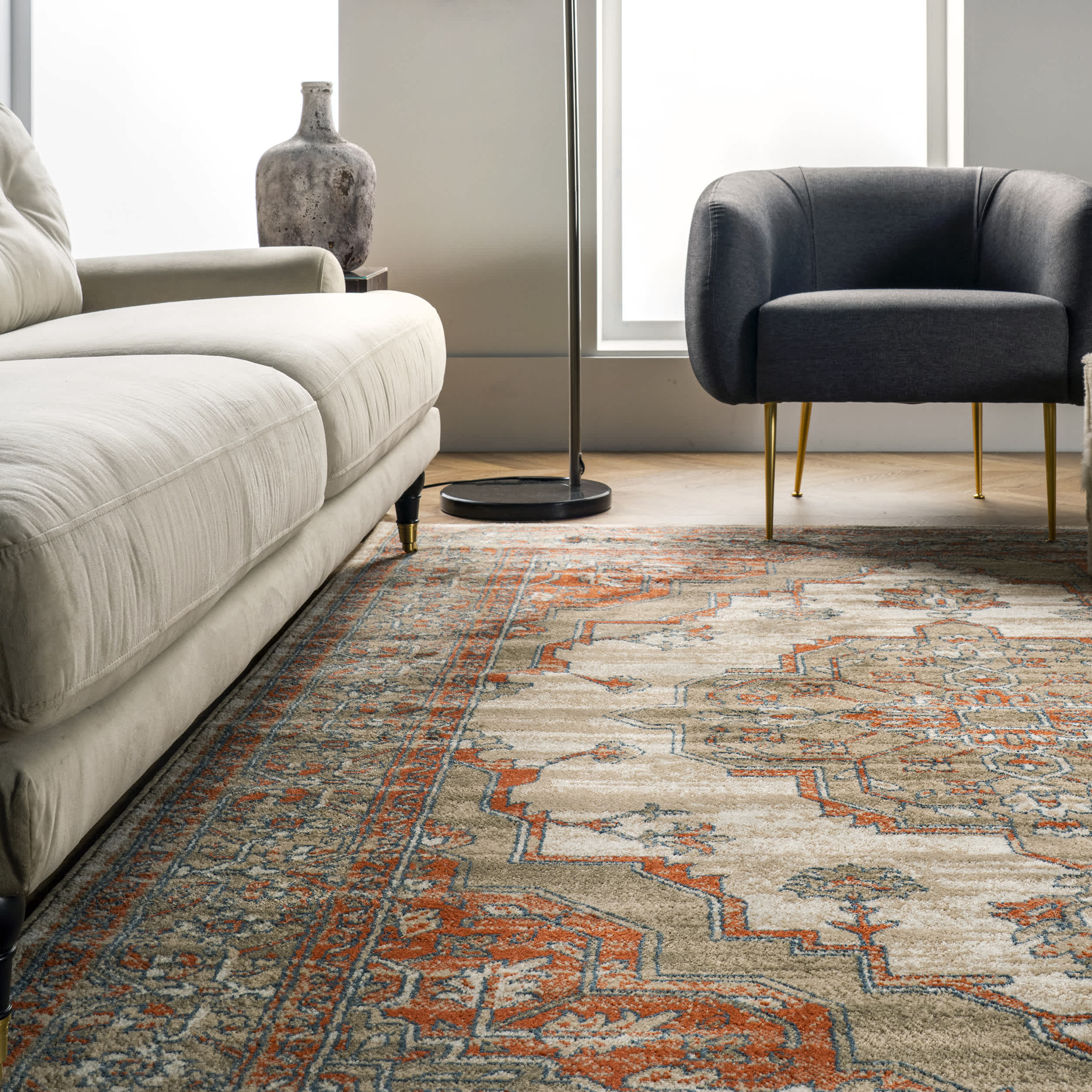 Talulla Faded Medallion Area Rug - Image 8