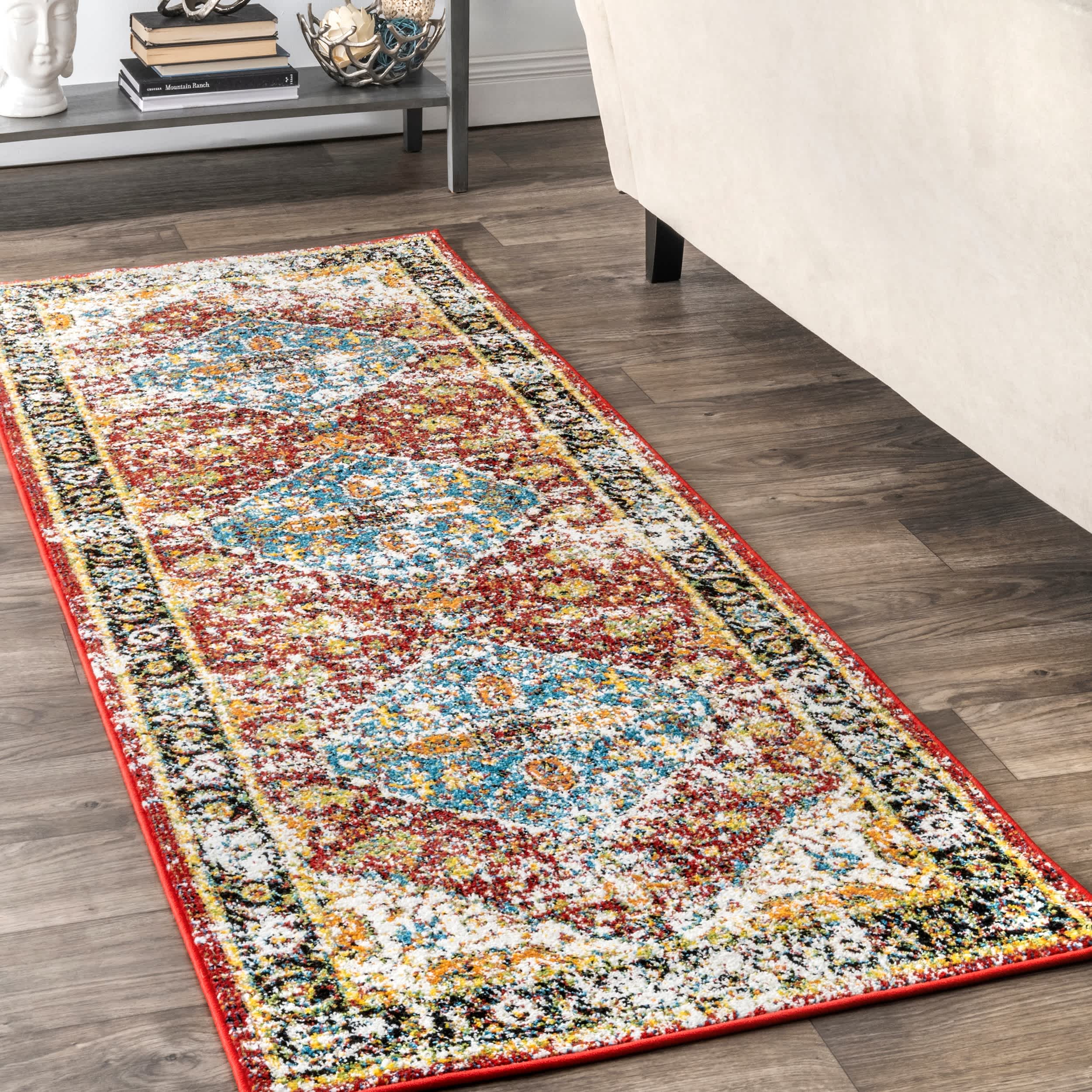 Indoor/Outdoor Transitional Medallion Muriel Area Rug - Image 10