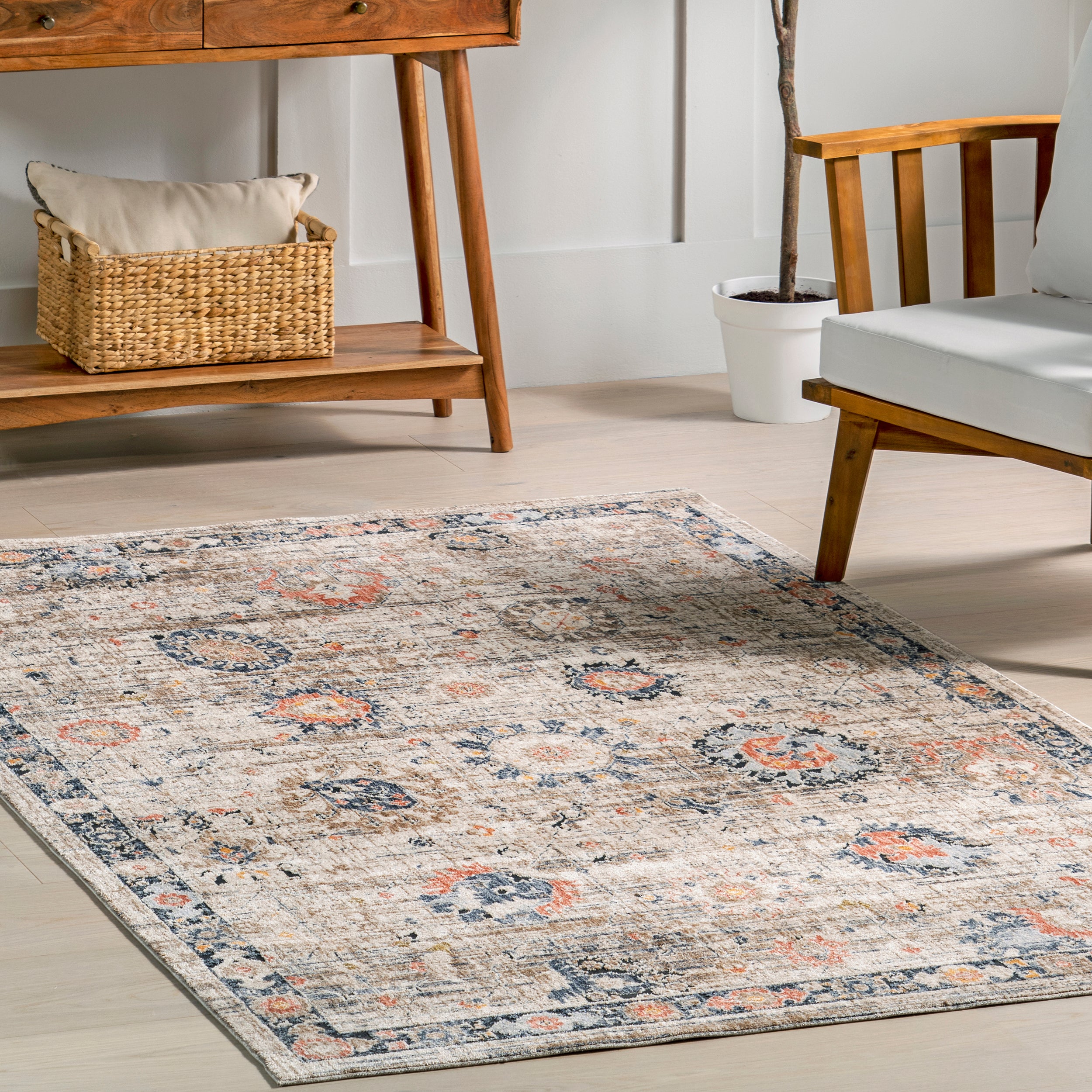 Acelynn Distressed Traditional Area Rug - Image 9