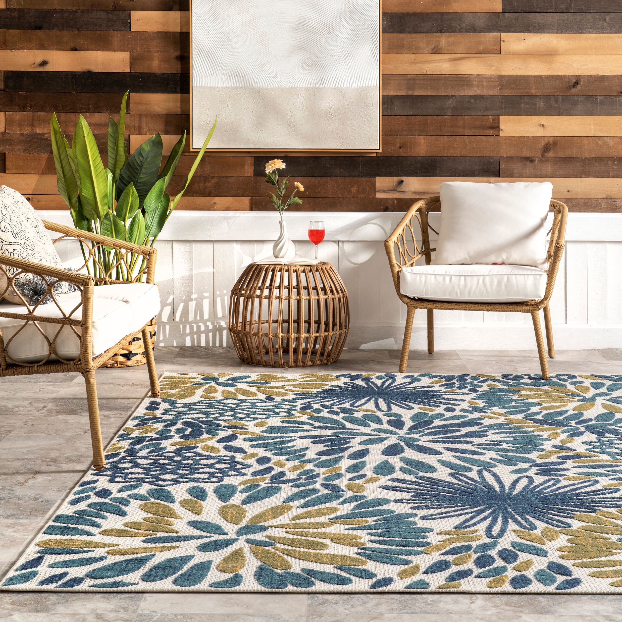 Monique Floral Indoor/Outdoor Area Rug - Image 20